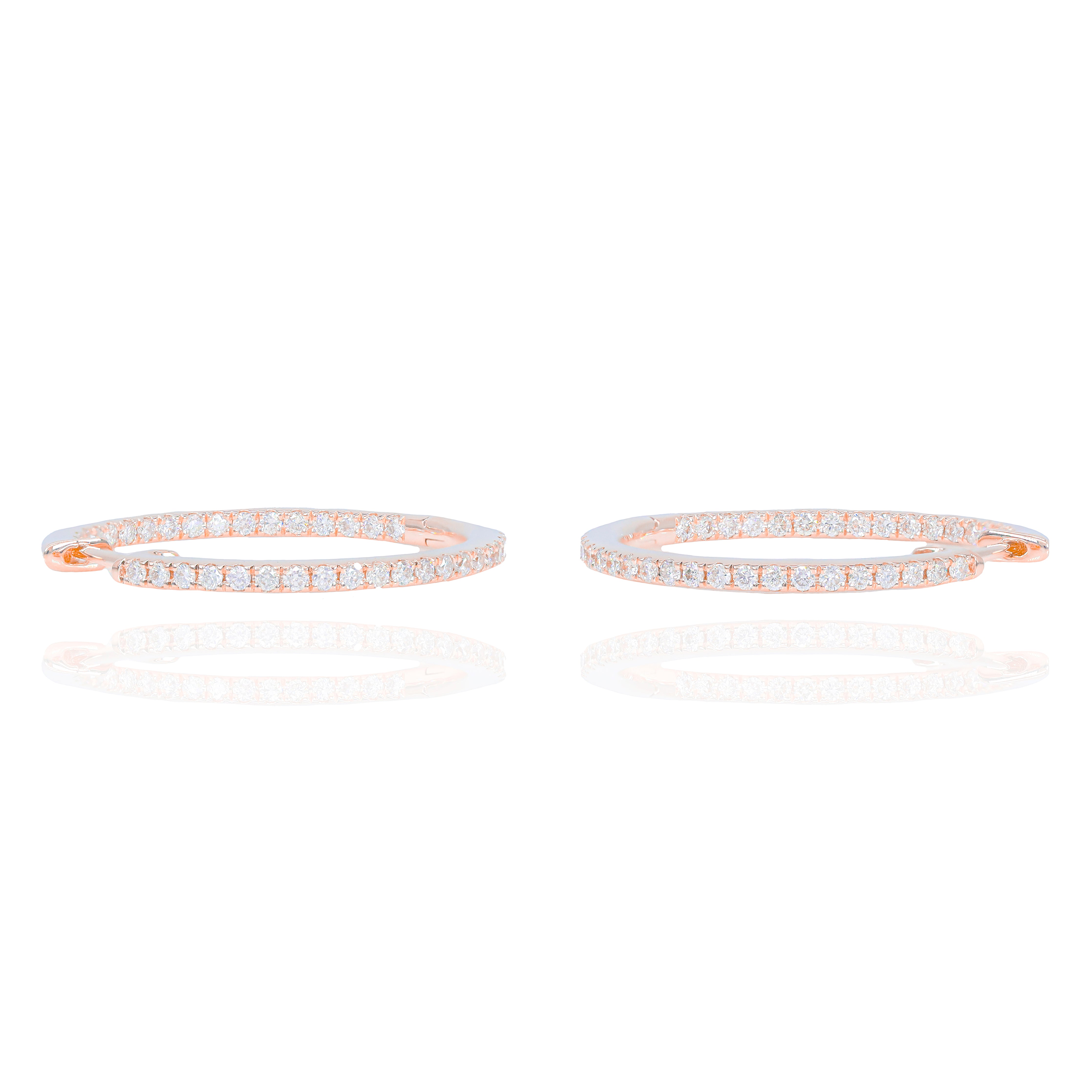 Hoop Diamond Earrings