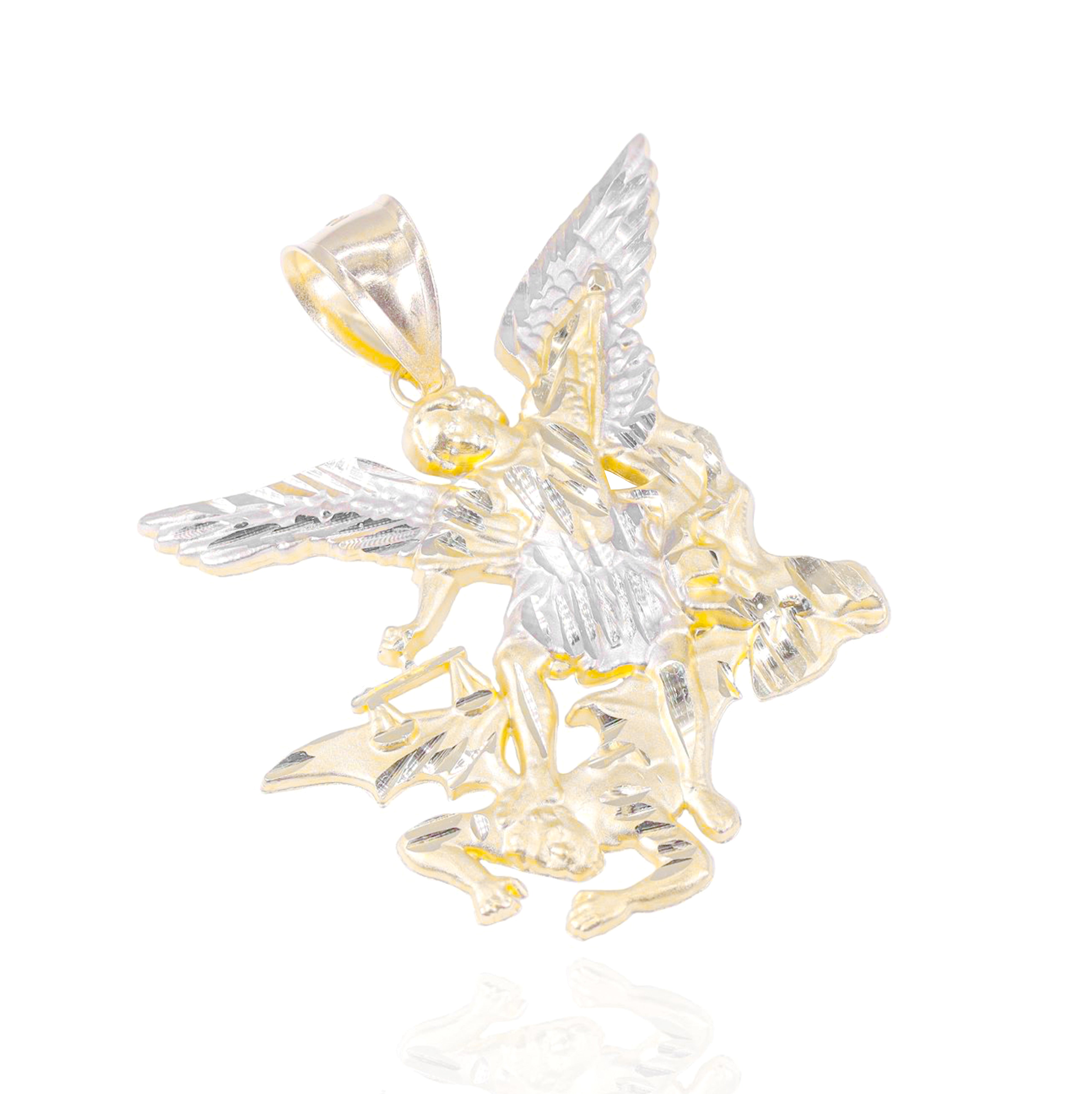 St. Michael Archangel Gold Pendant