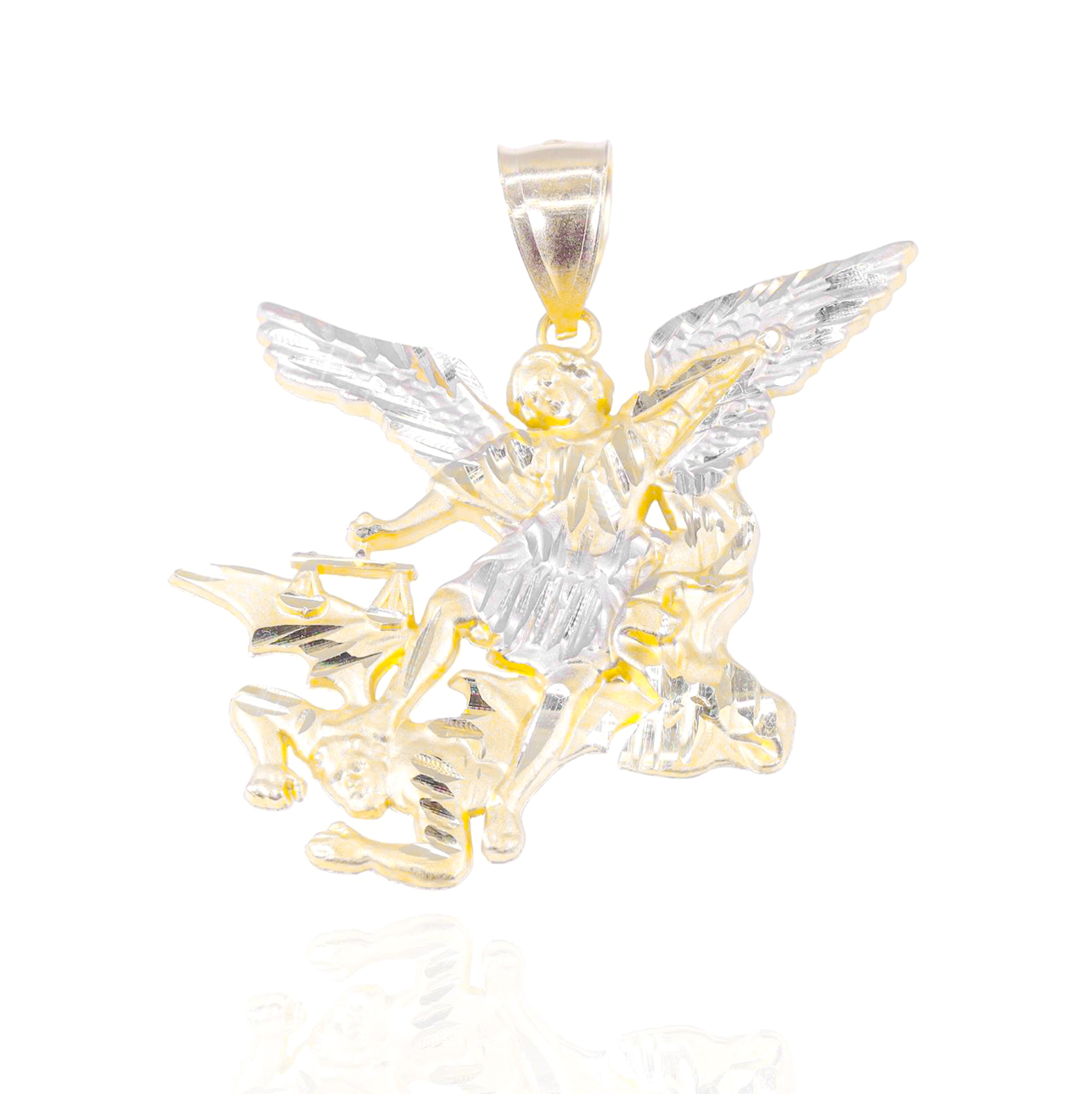 St. Michael Archangel Gold Pendant