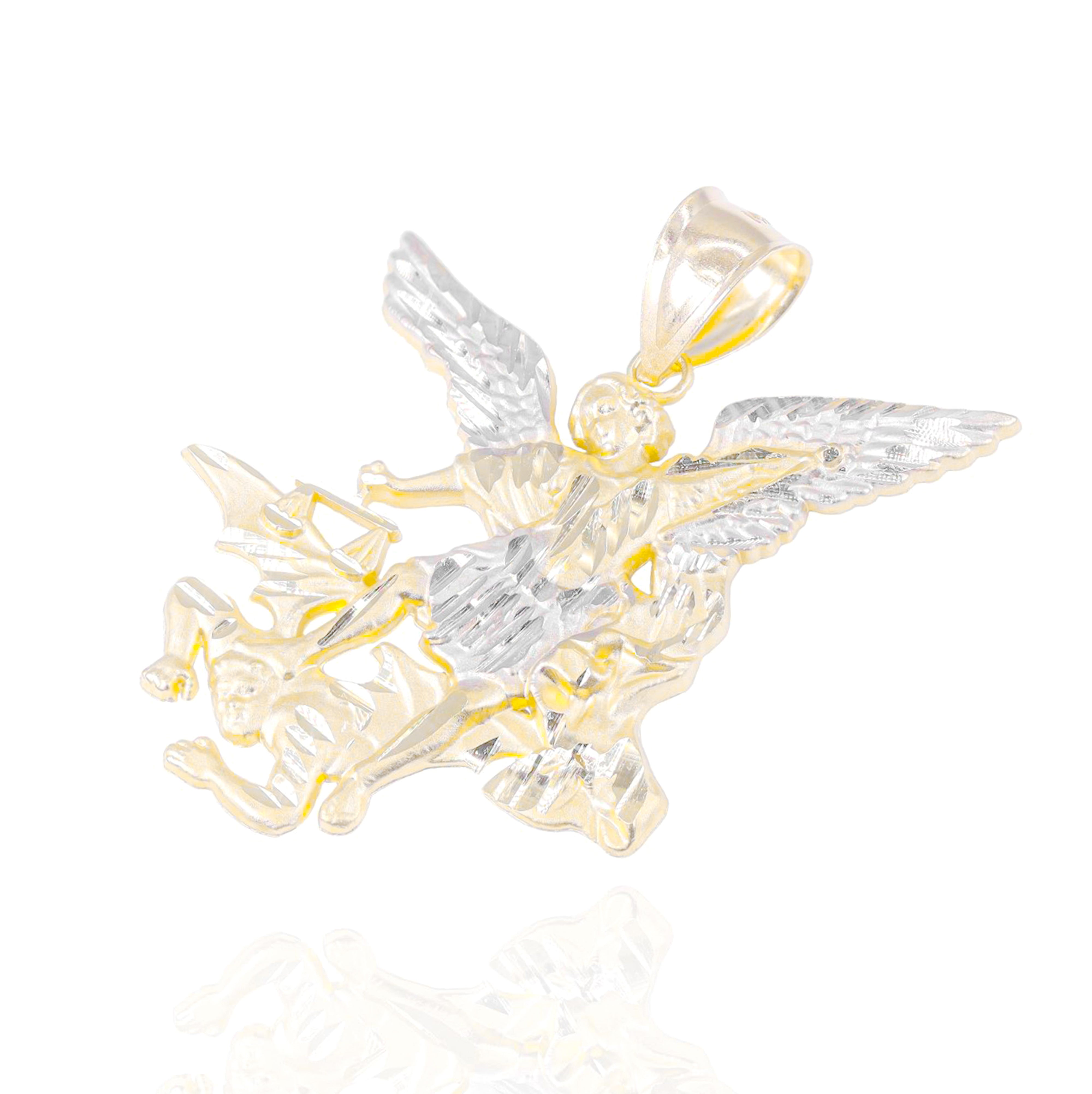 St. Michael Archangel Gold Pendant