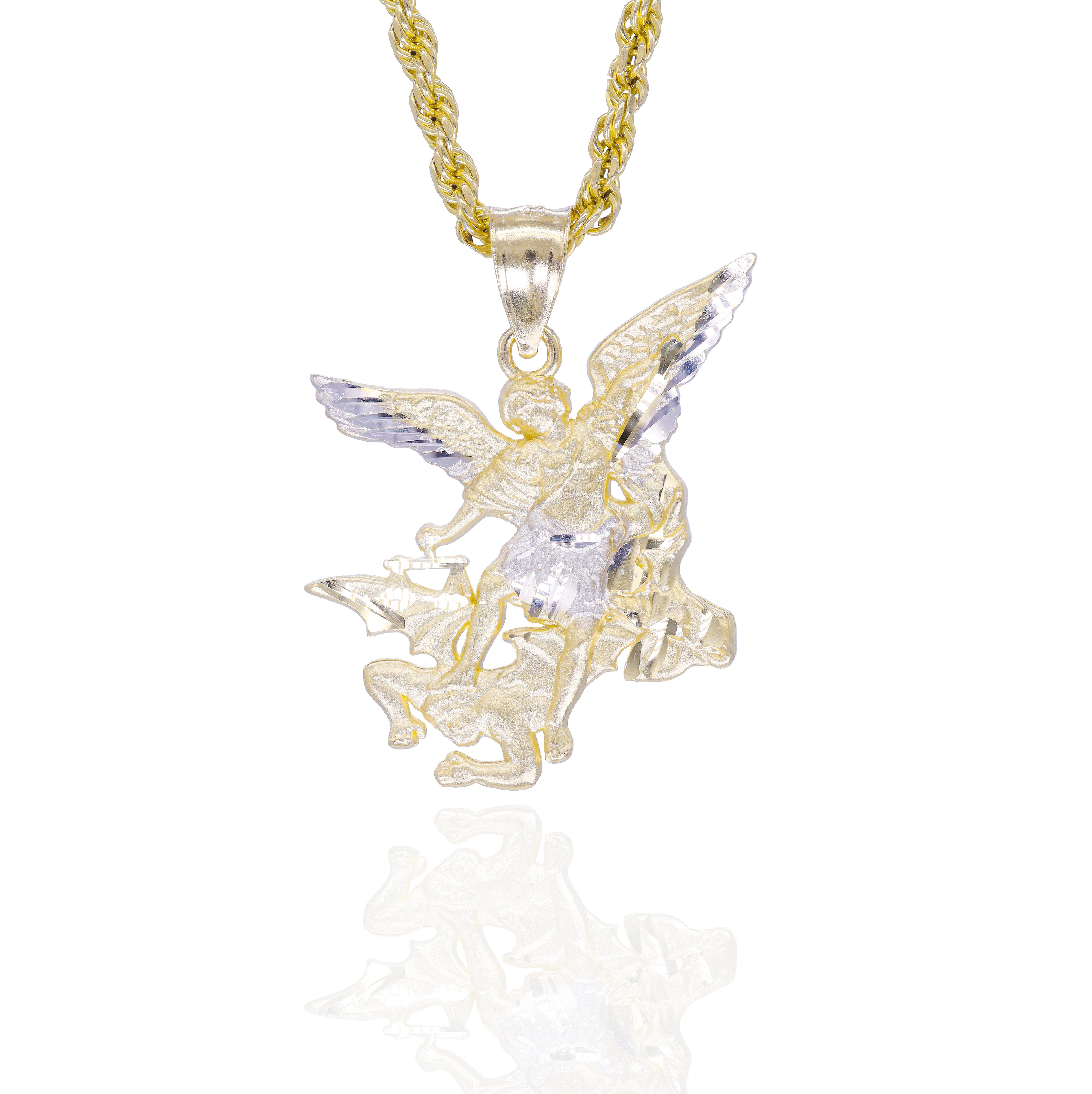 St. Michael Archangel Gold Pendant