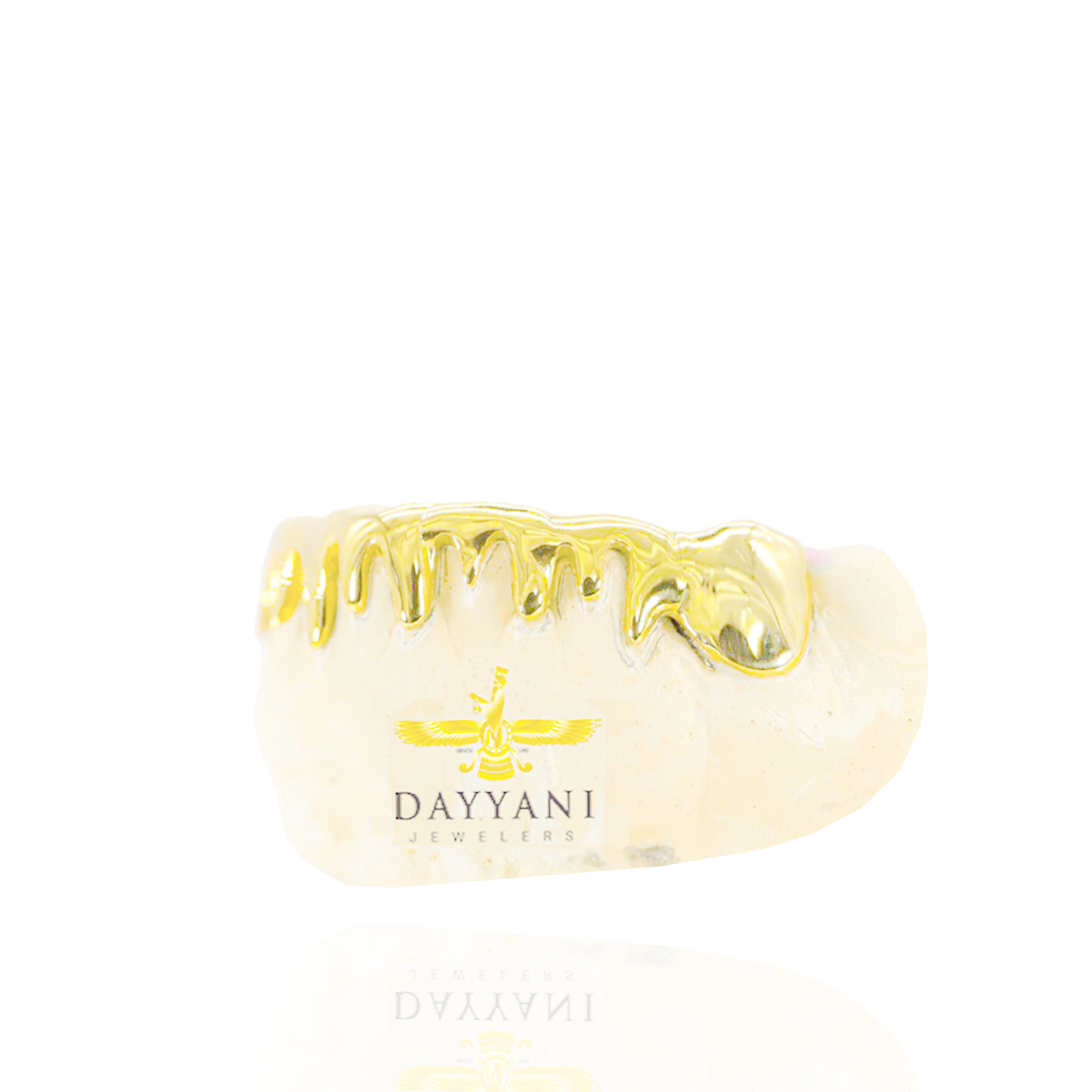 Custom Extra Sharp Drip Gold Grillz