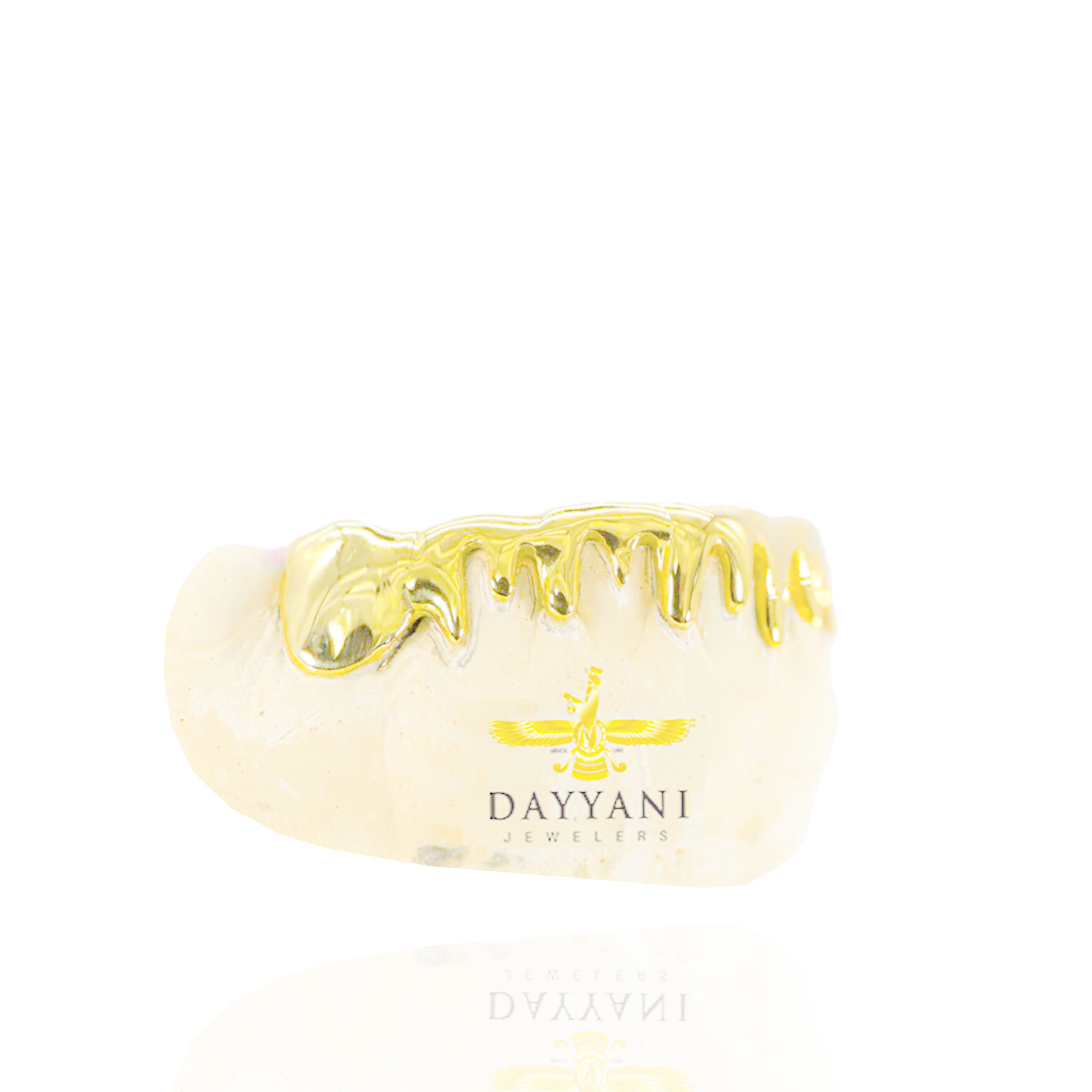 Custom Extra Sharp Drip Gold Grillz