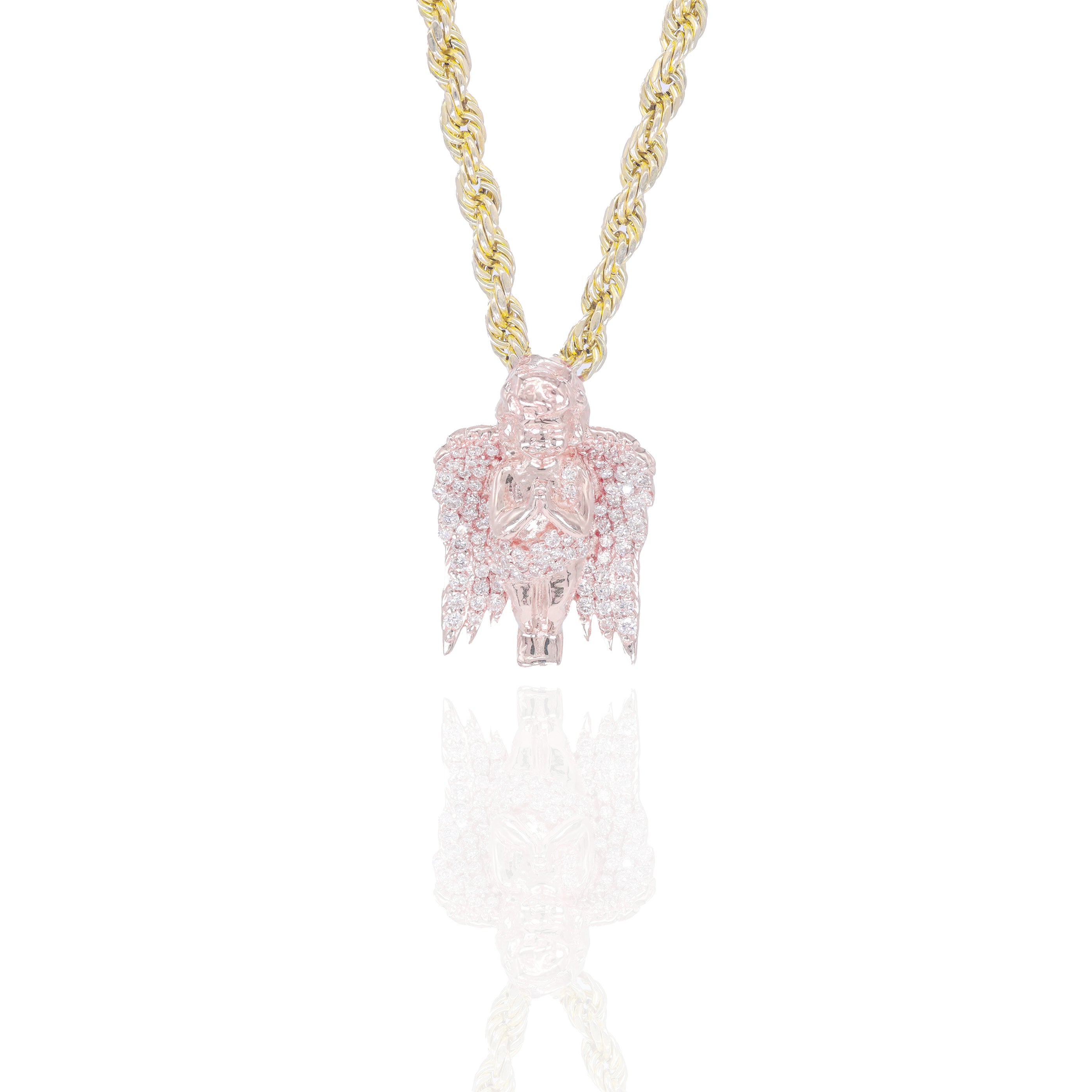 Praying Angel Diamond Pendant