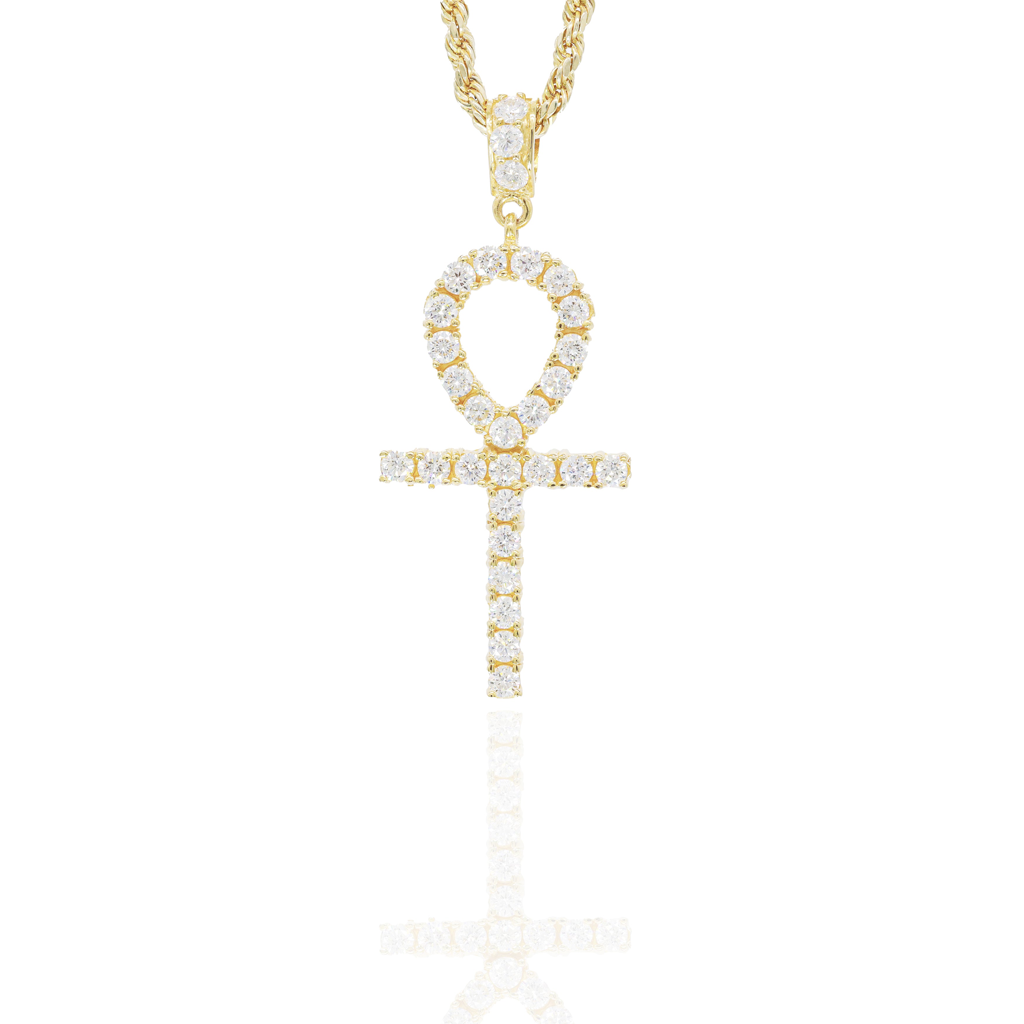 6-Pointer Diamond Ankh Pendant