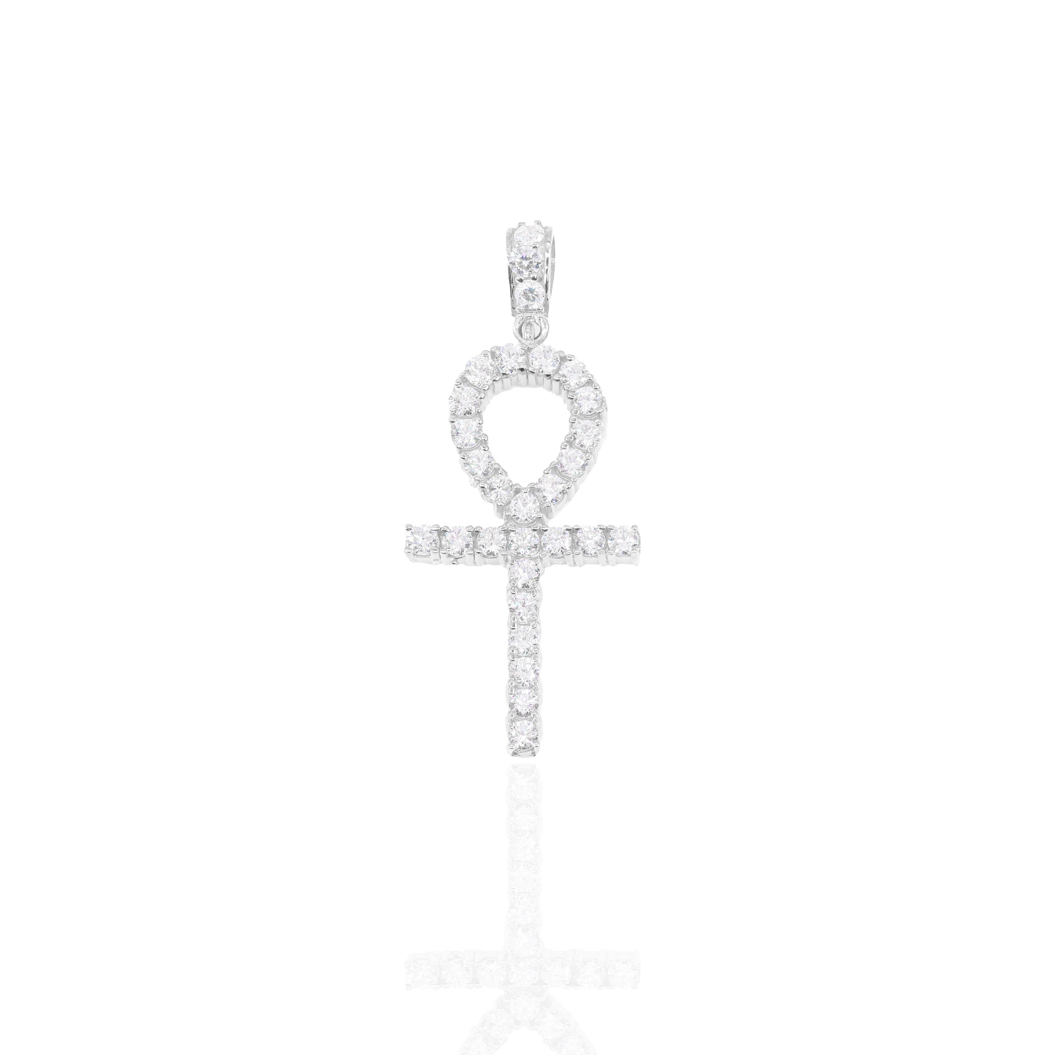 6-Pointer Diamond Ankh Pendant