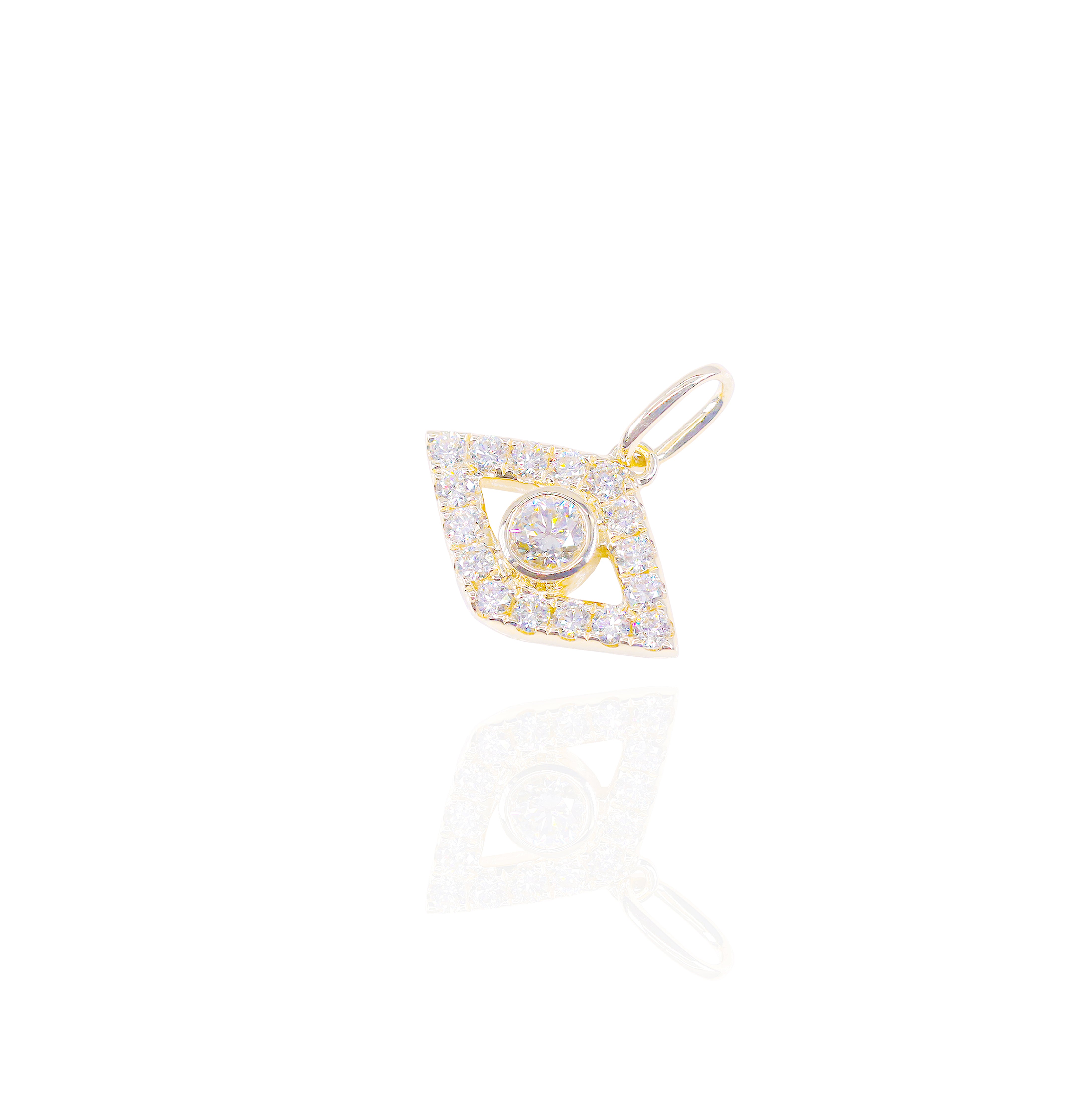 50-Pointer Center Evil Eye Charm Pendant