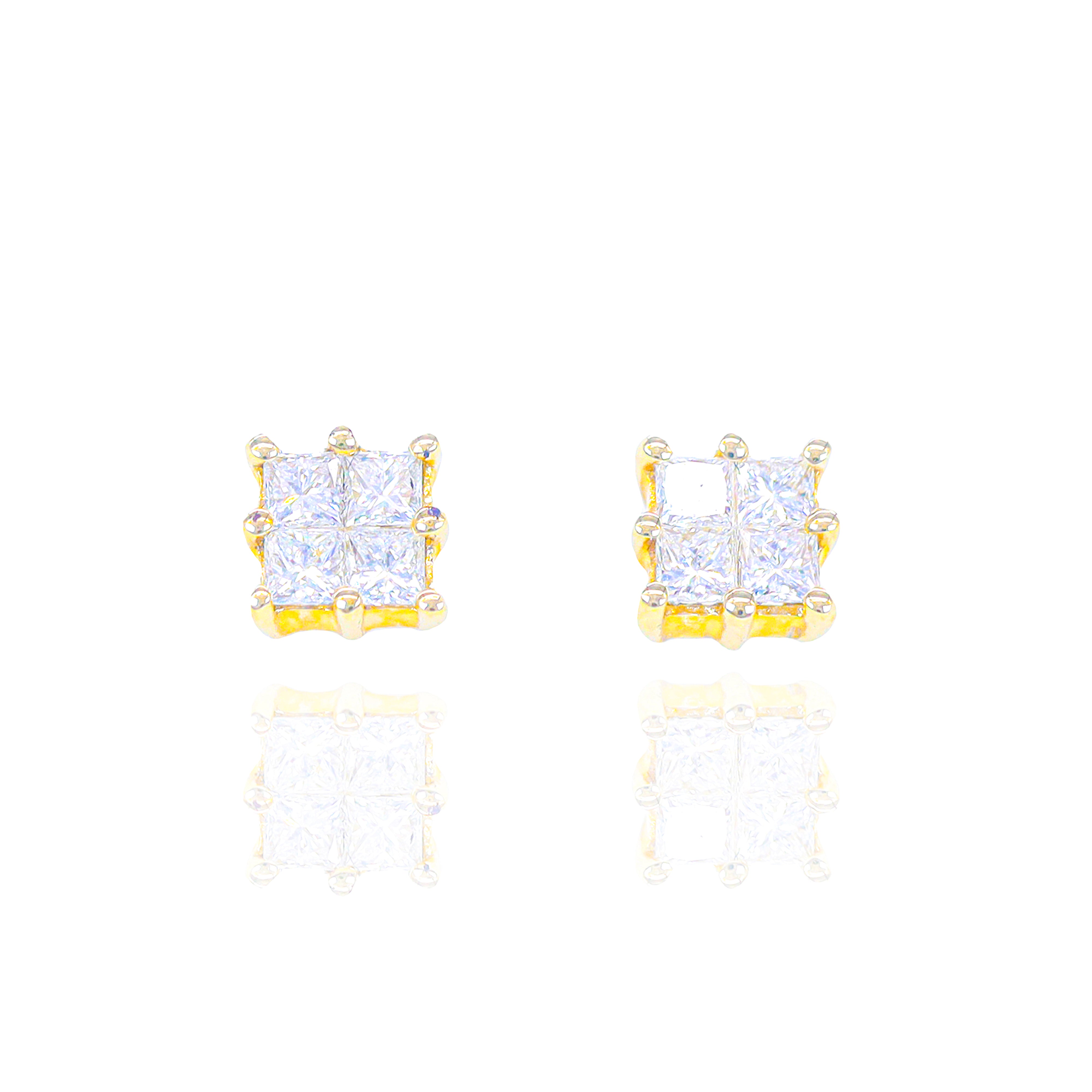 Princess Cut Diamond Earrings