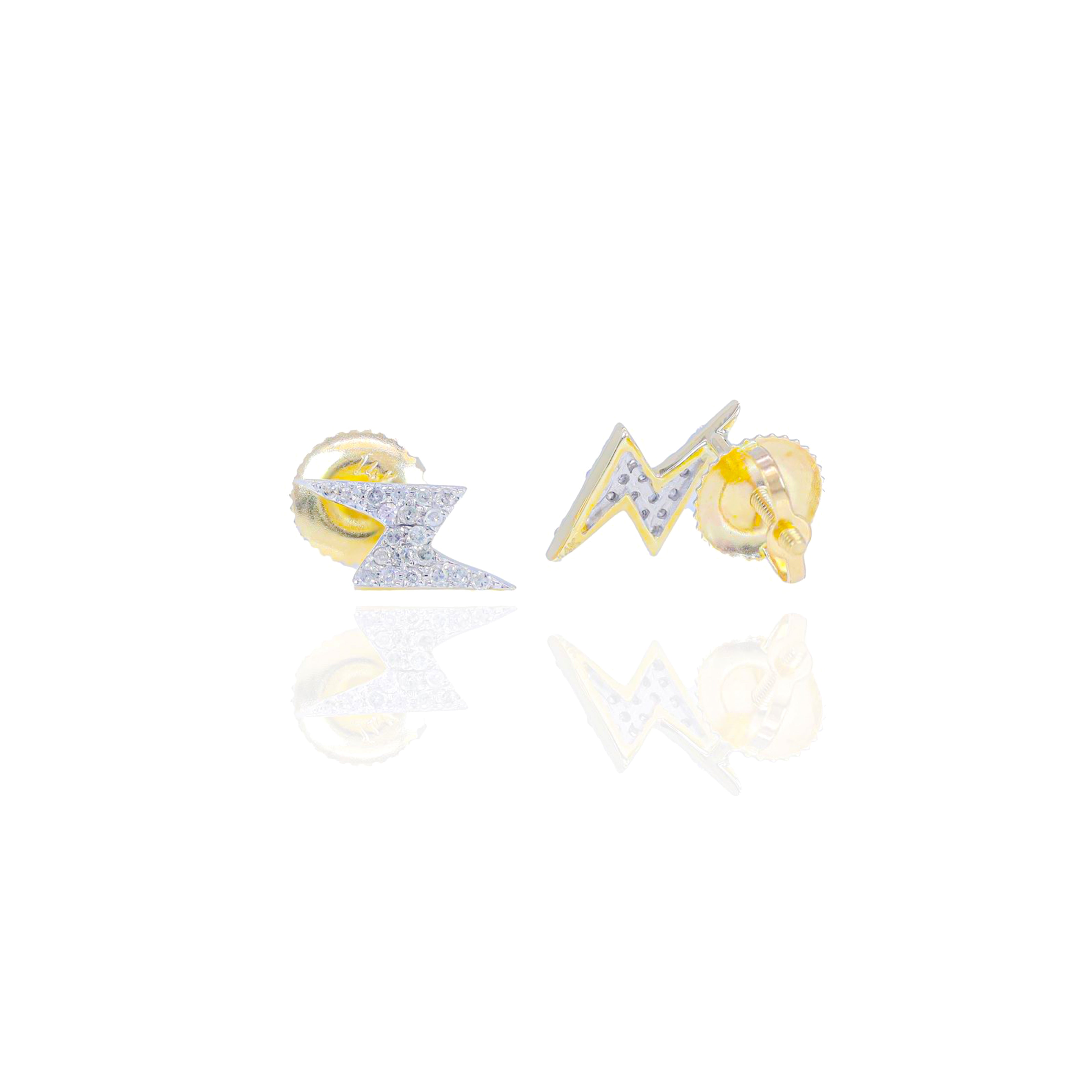 Lightning Bolt Diamond Earrings