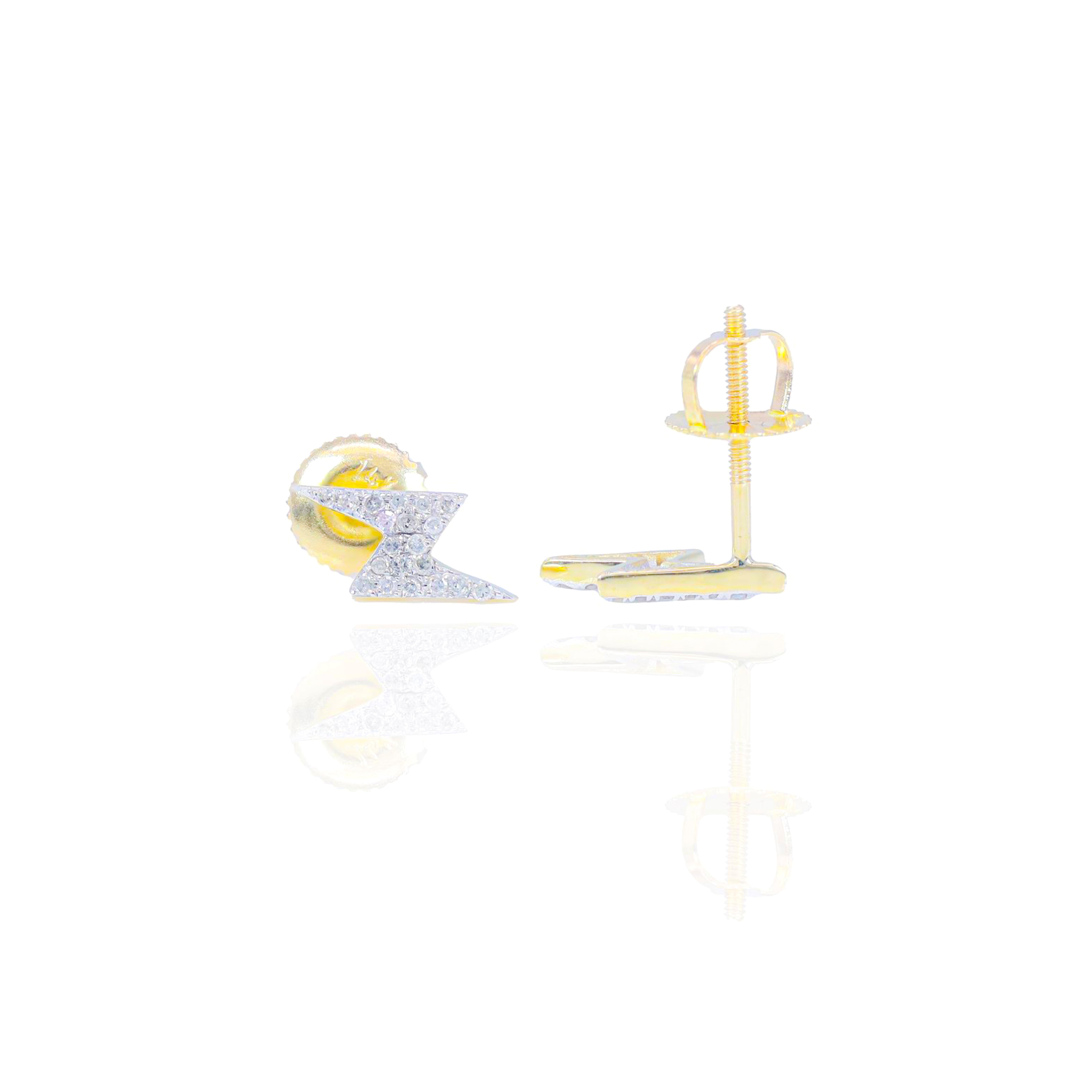 Lightning Bolt Diamond Earrings