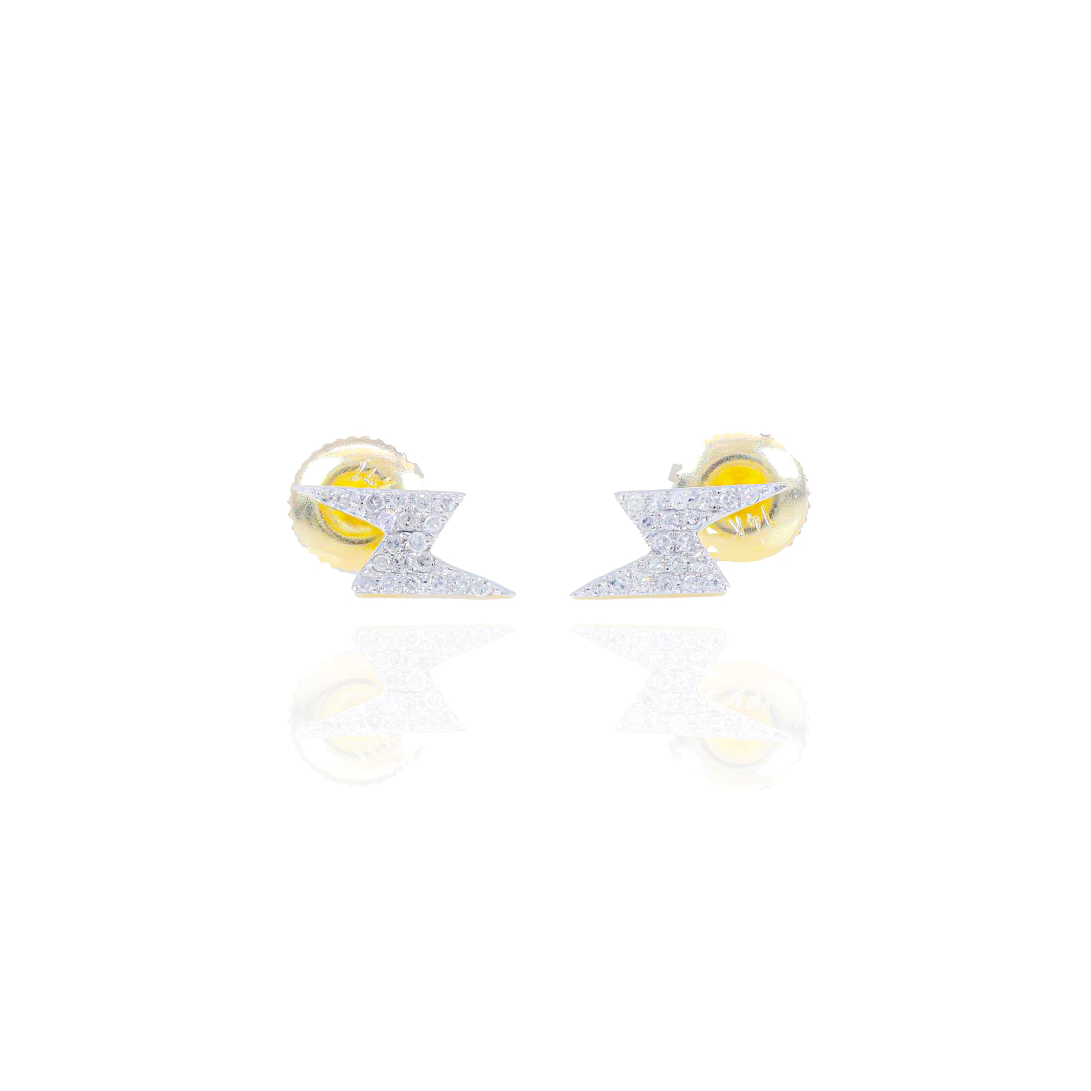 Lightning Bolt Diamond Earrings