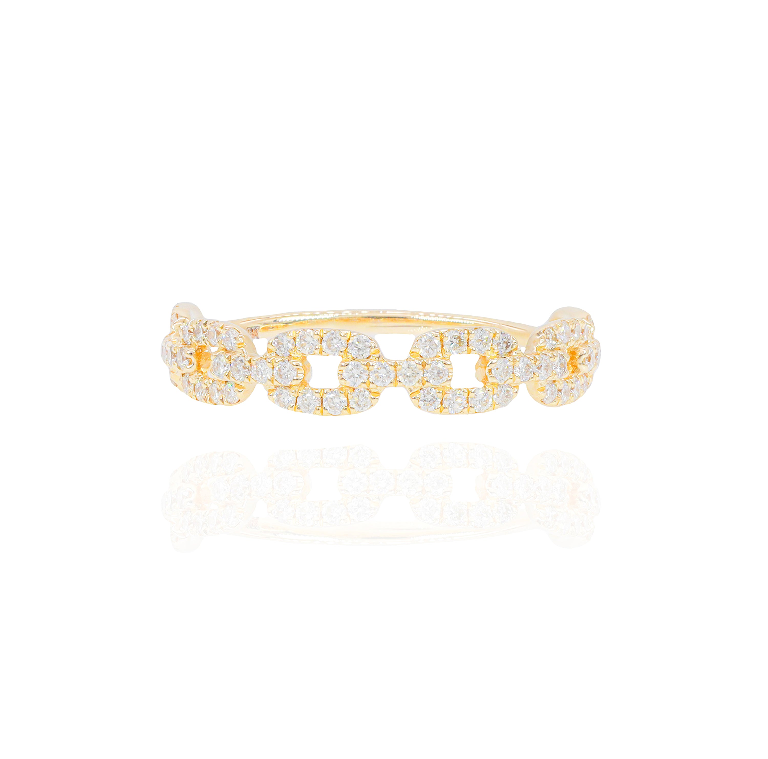 Small Hermes Diamond Ring