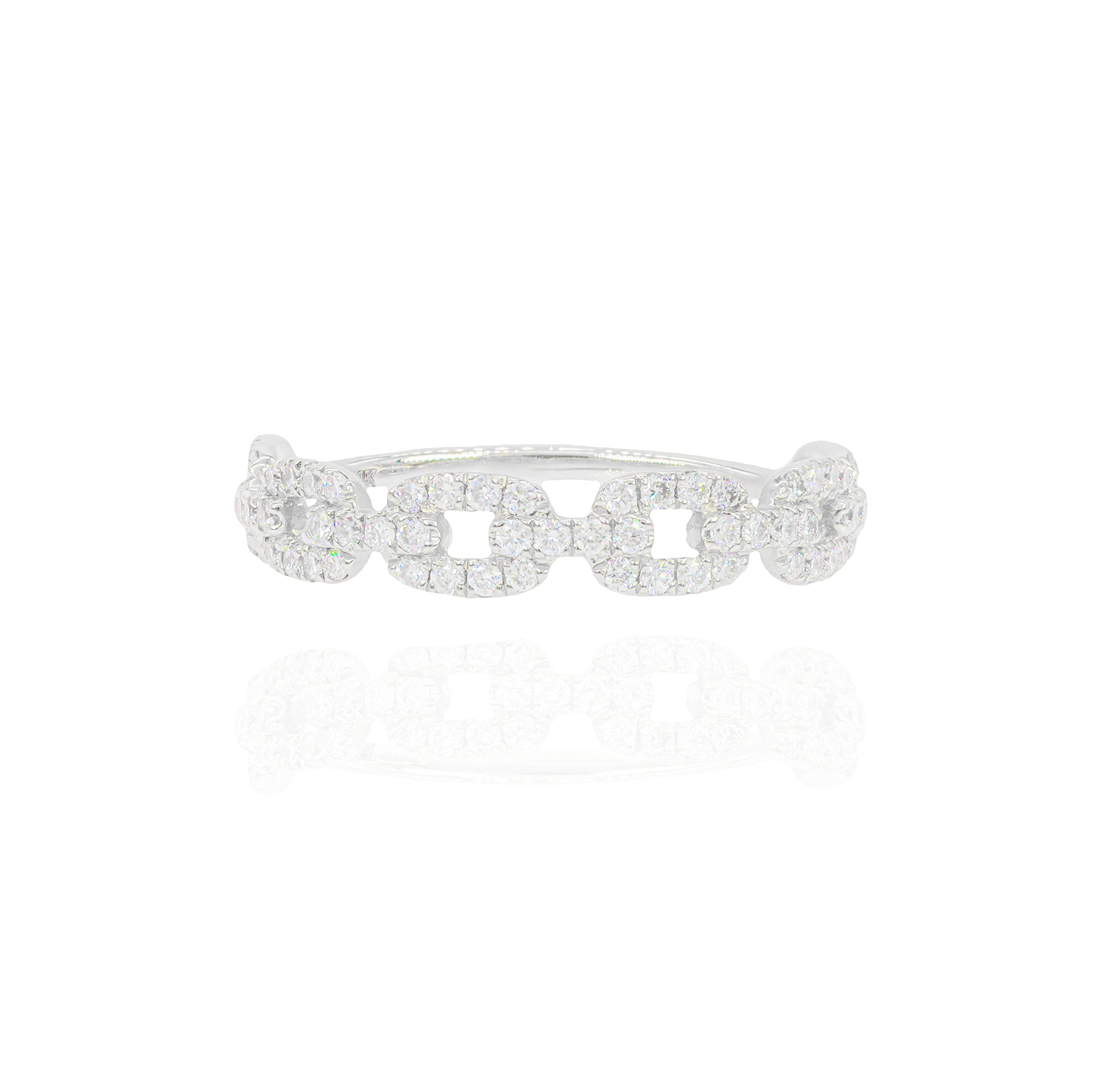 Small Hermes Diamond Ring