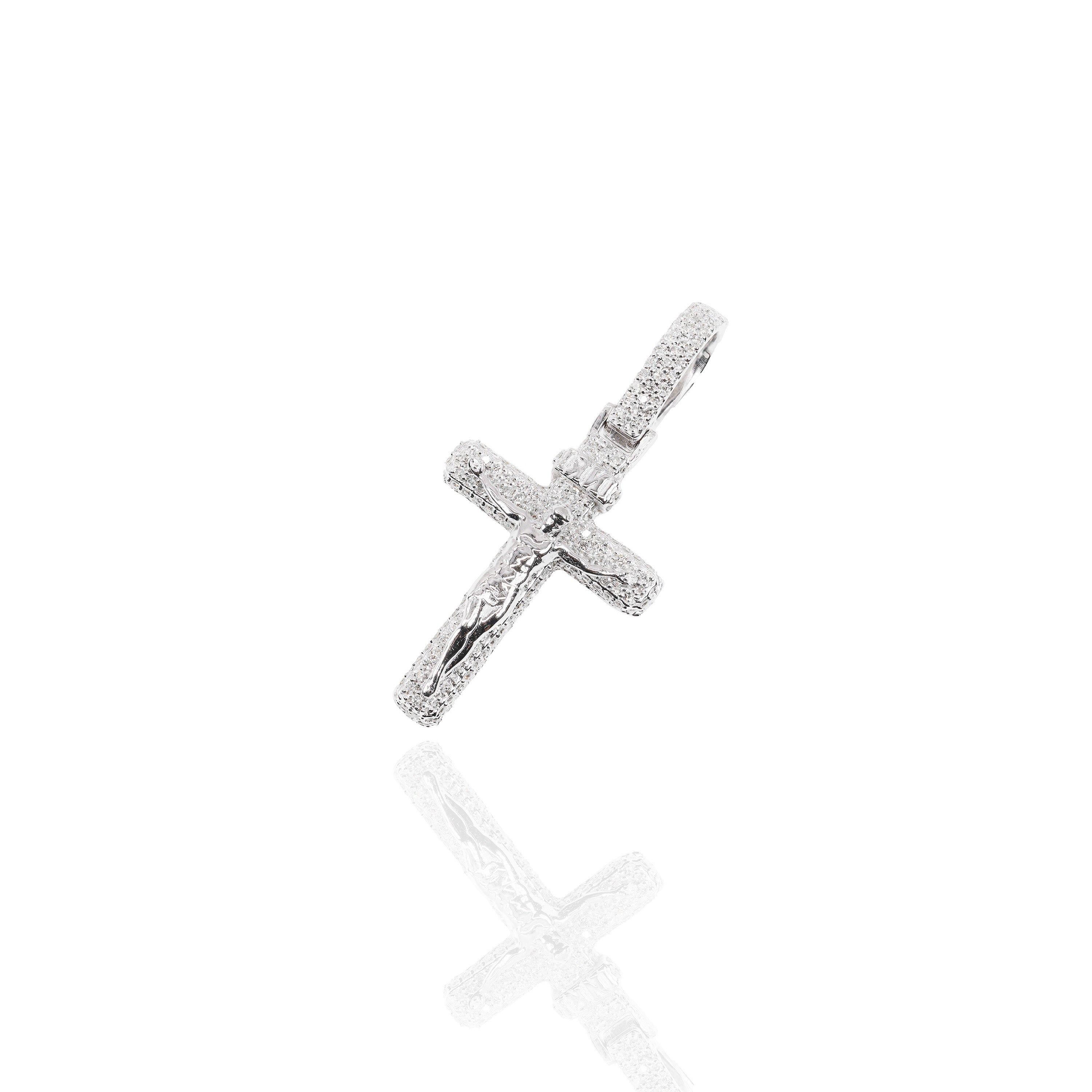 Jesus On The Cross Diamond Pendant