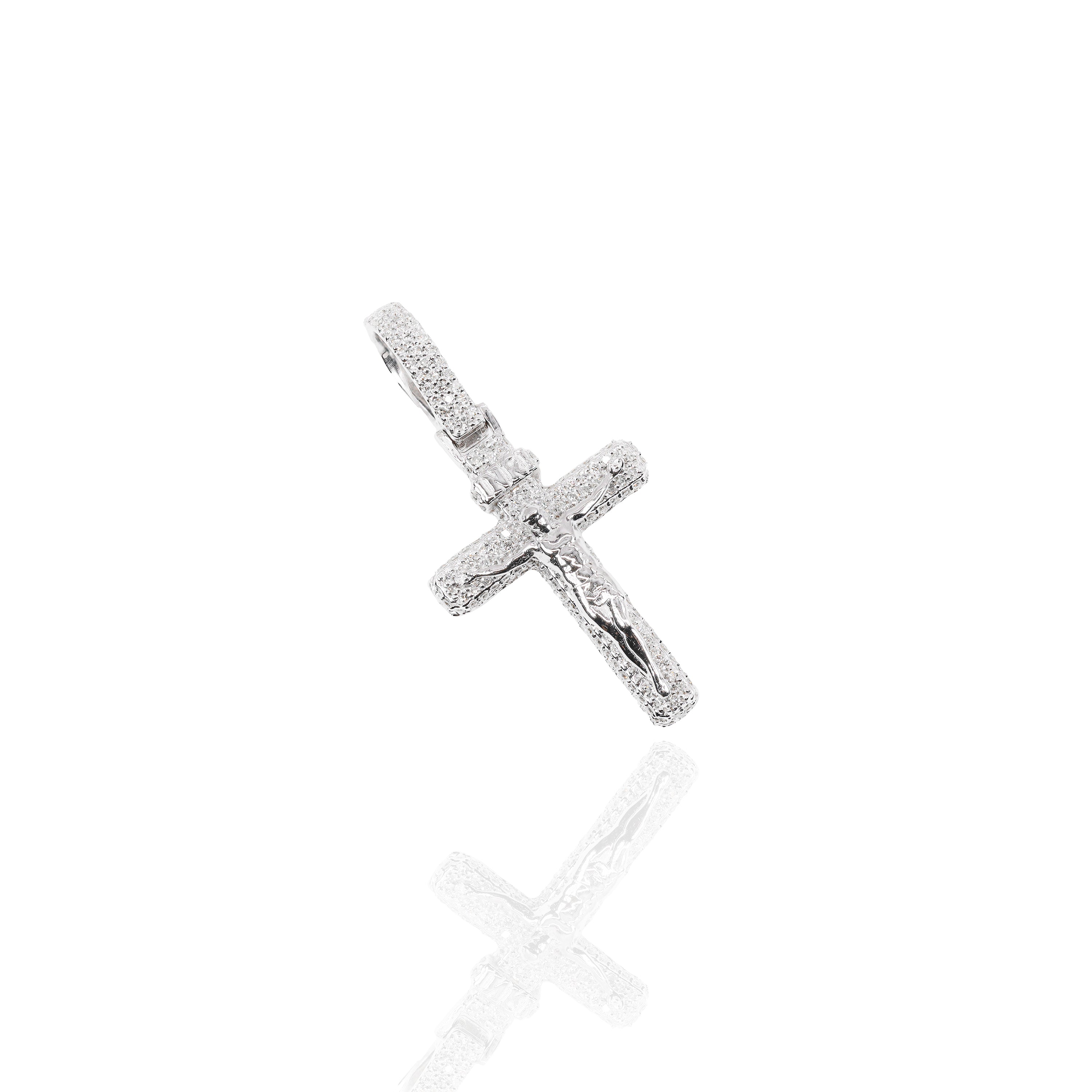 Jesus On The Cross Diamond Pendant