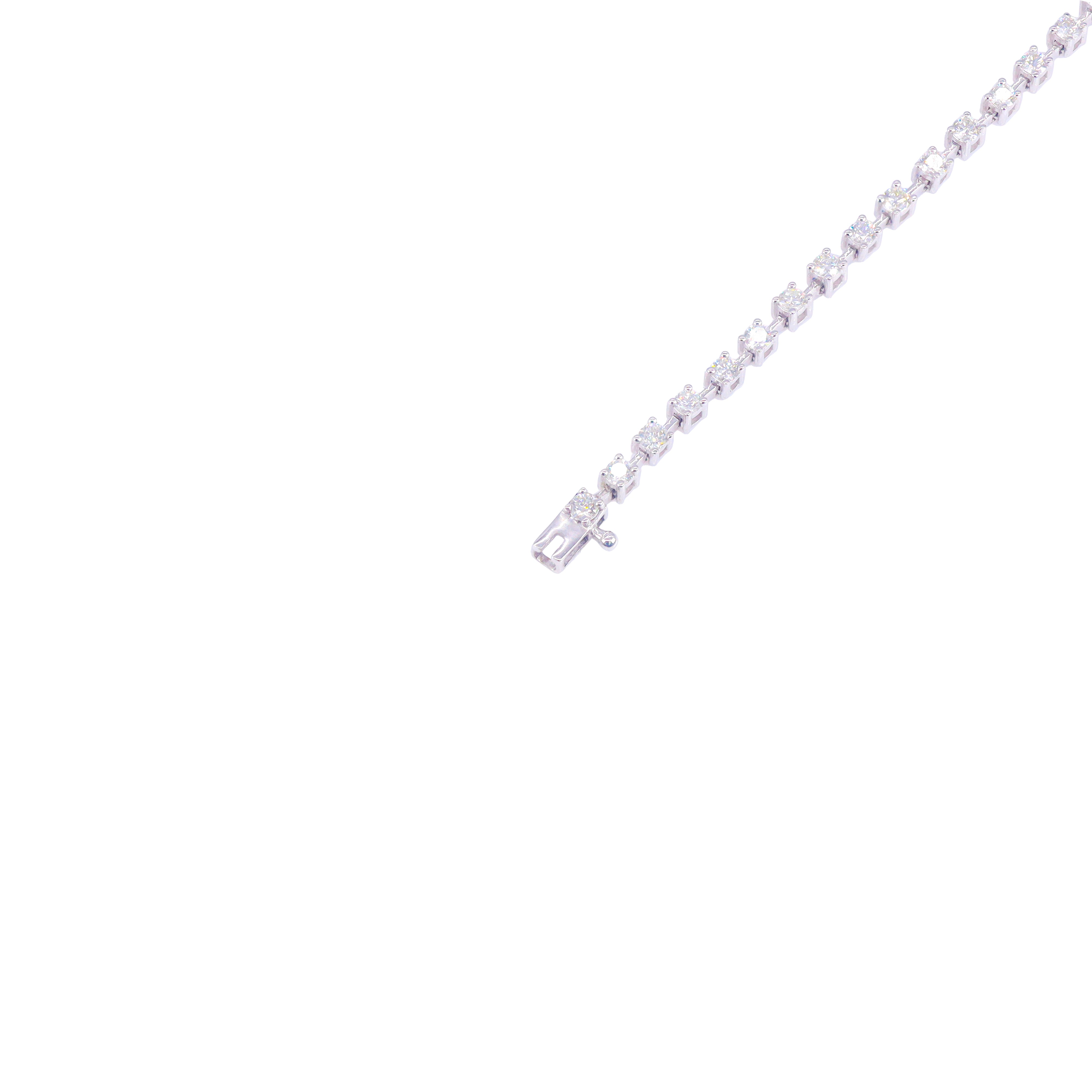 3.5-Pointer Round Basket Set Diamond Tennis Bracelet