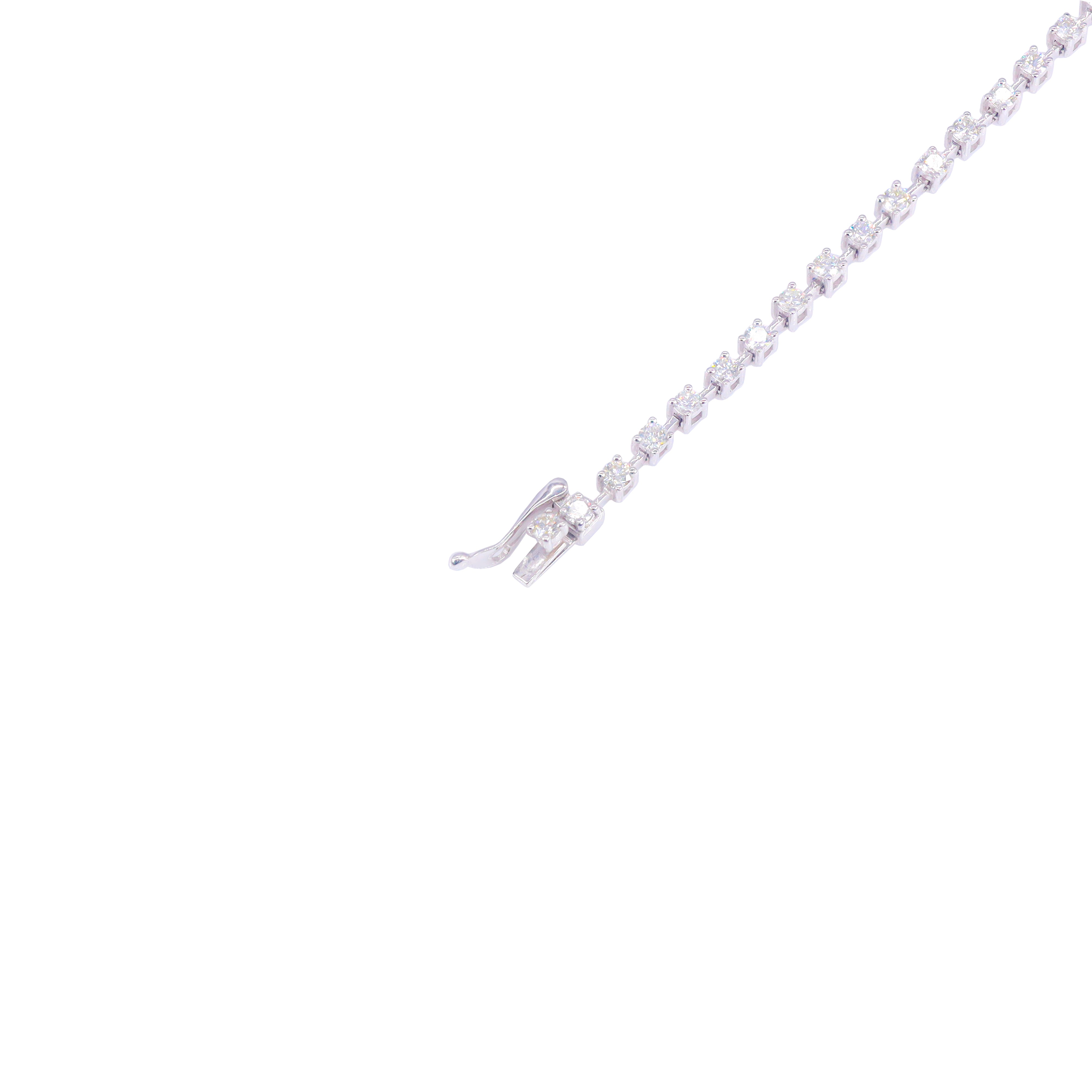 3.5-Pointer Round Basket Set Diamond Tennis Bracelet
