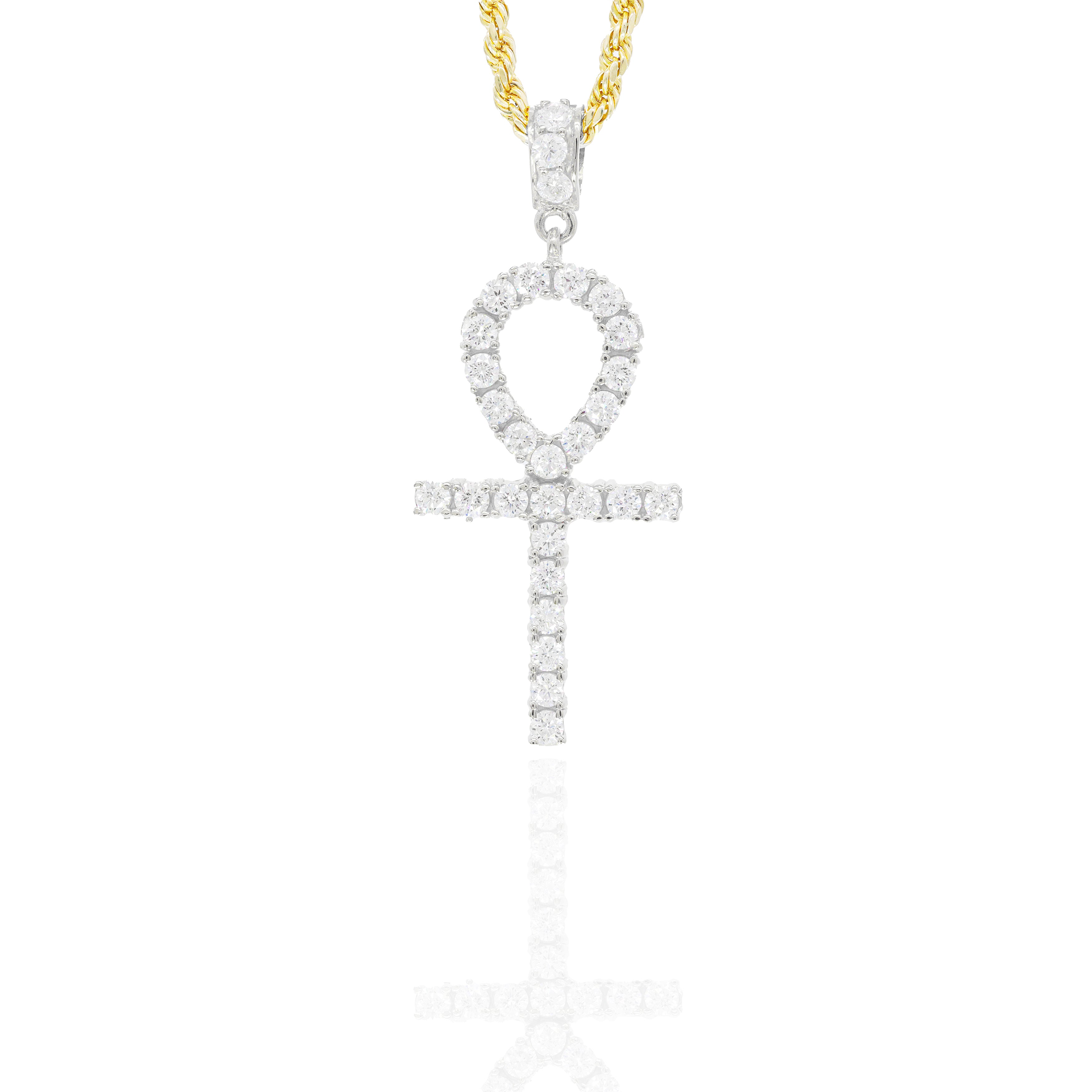 6-Pointer Diamond Ankh Pendant