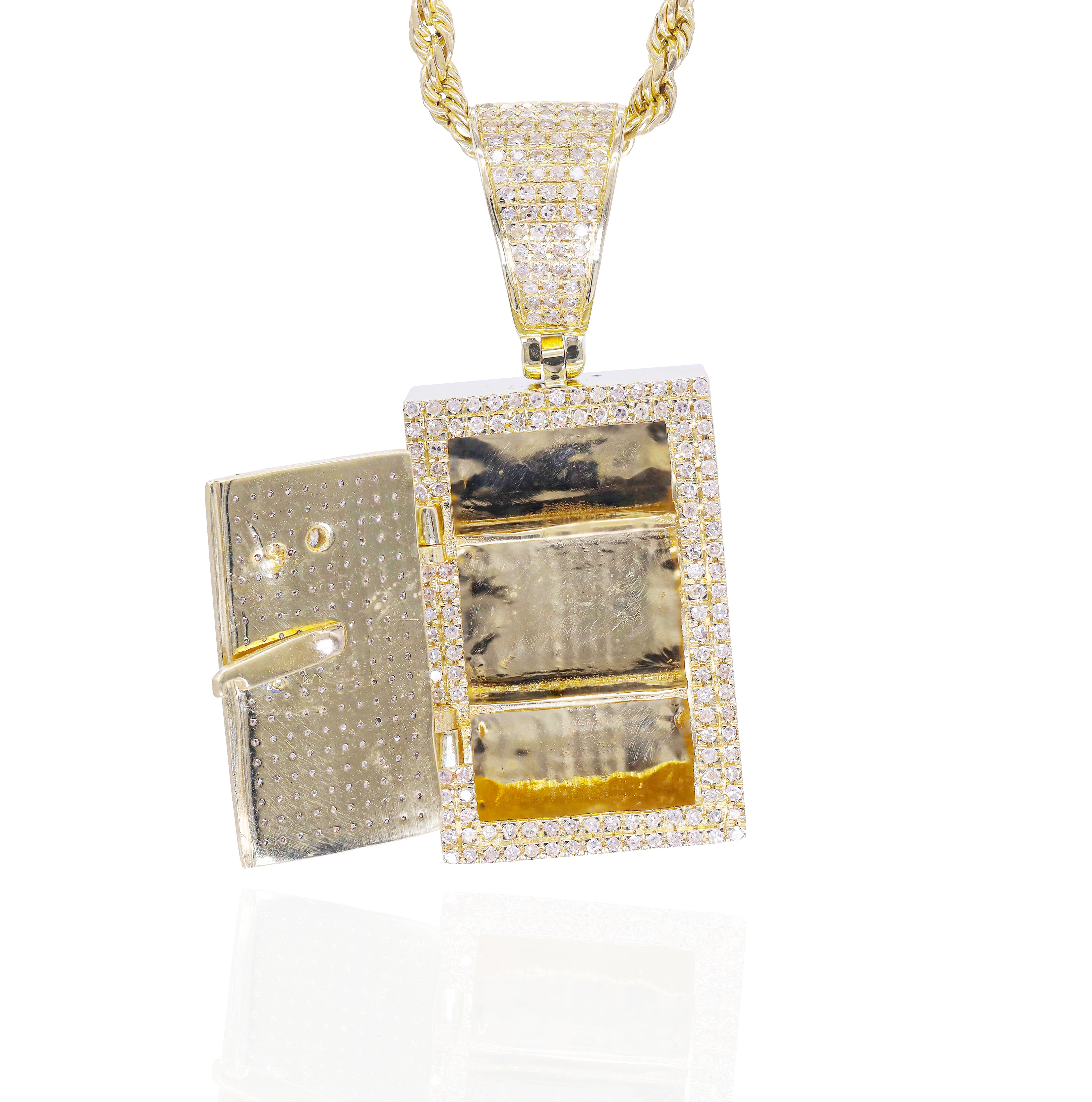 Safe Vault Diamond Pendant
