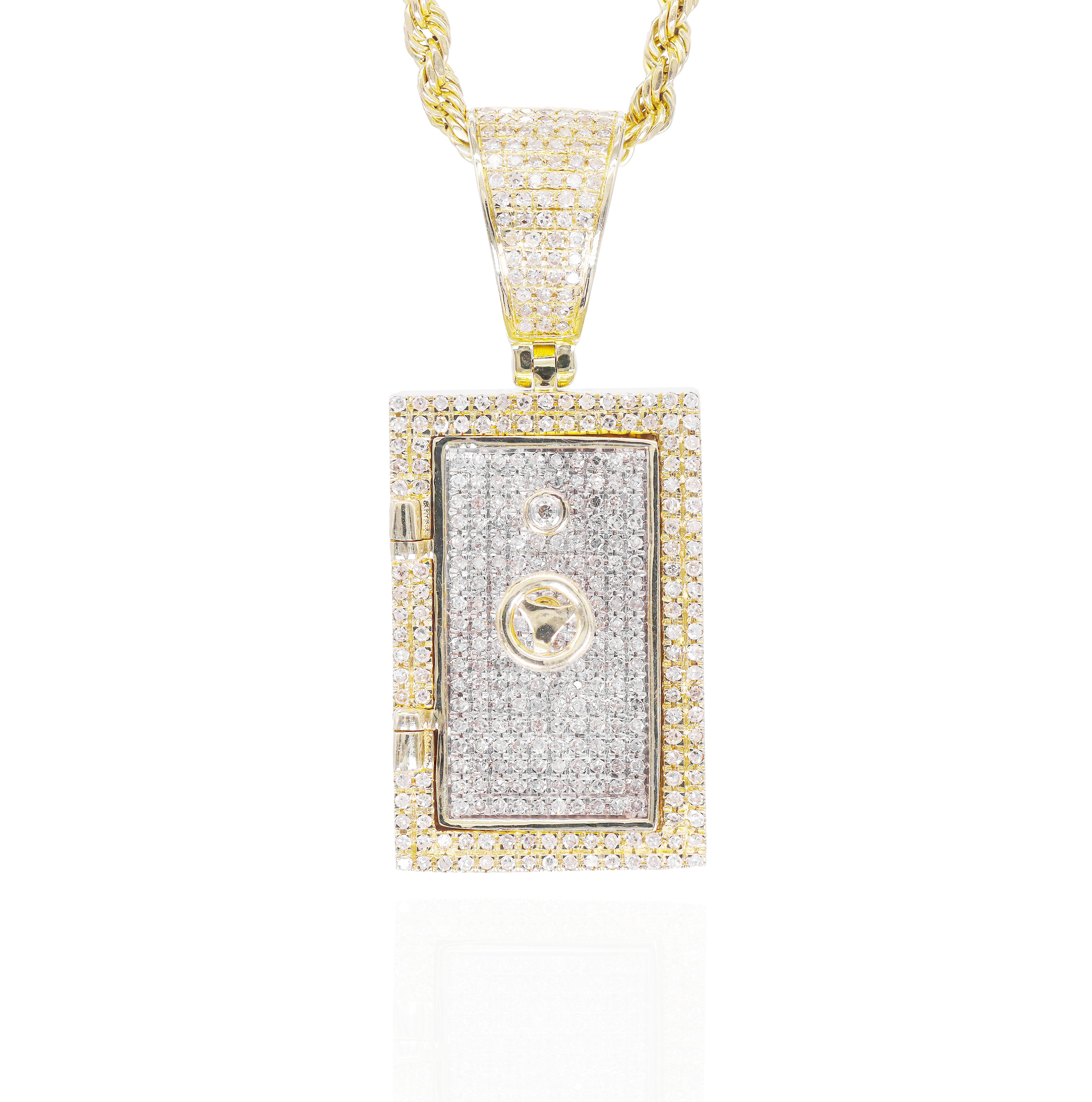 Safe Vault Diamond Pendant