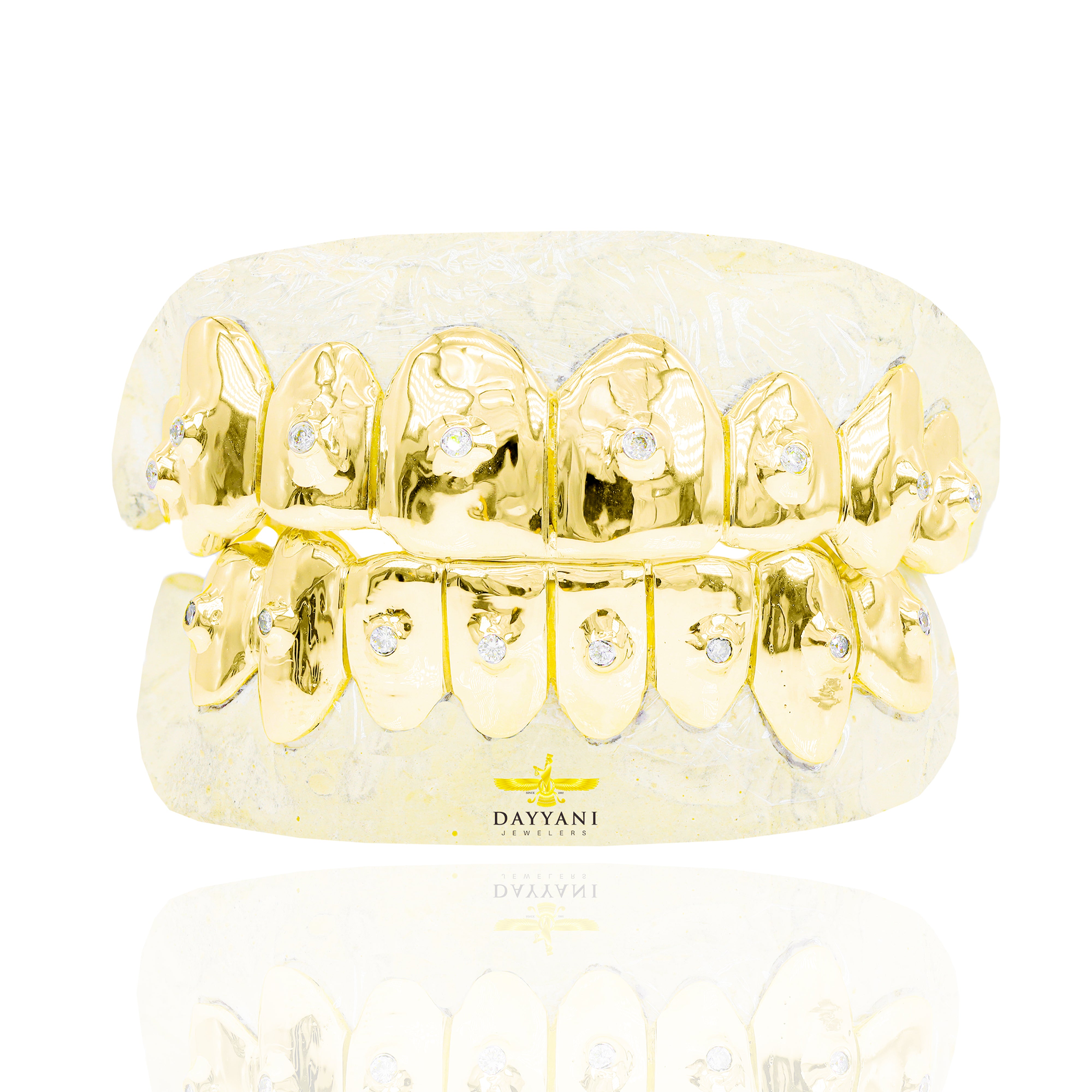 Custom VS Clarity SINGLE Diamond Grillz Solid Gold Grillz