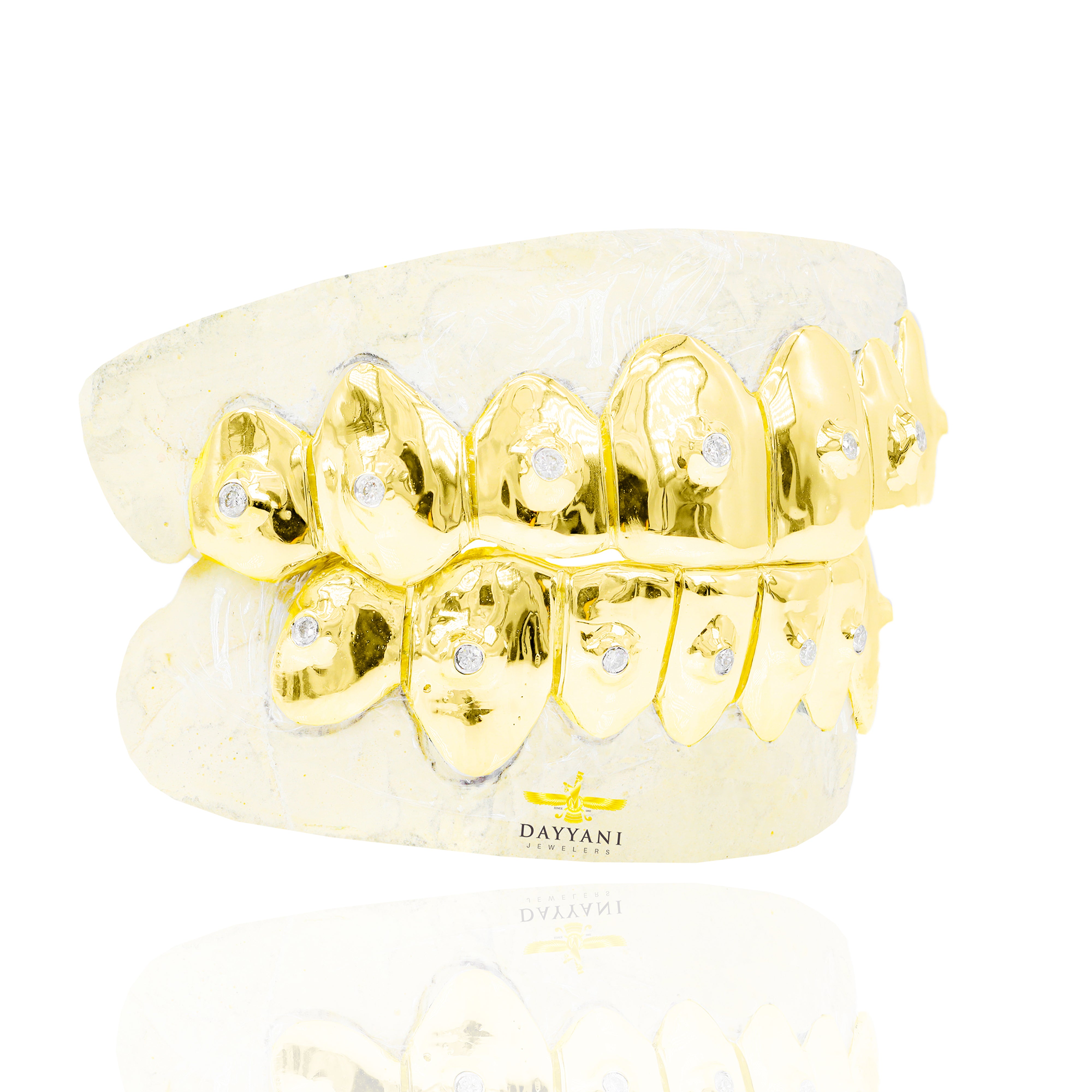 Custom VS Clarity SINGLE Diamond Grillz Solid Gold Grillz