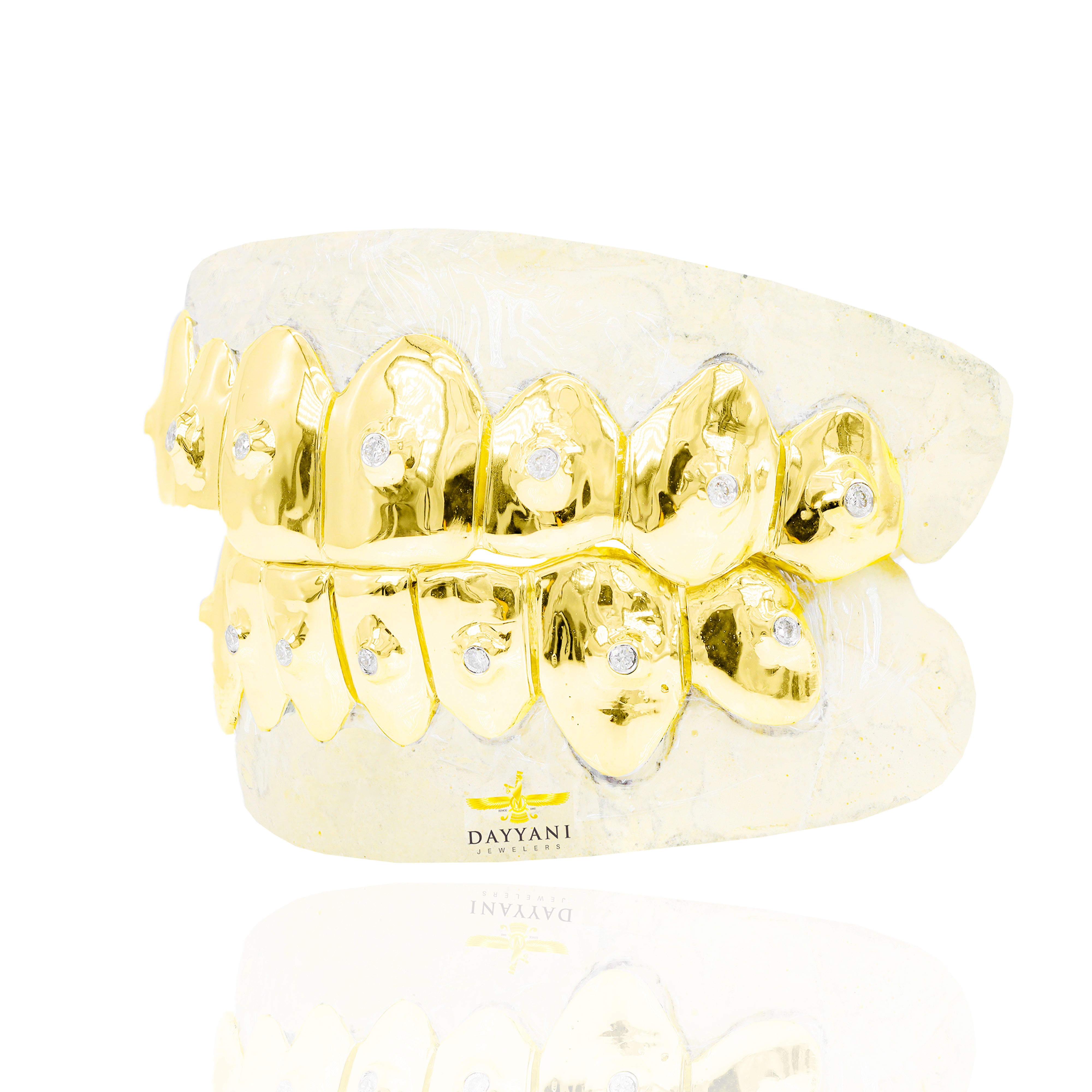 Custom VS Clarity SINGLE Diamond Grillz Solid Gold Grillz