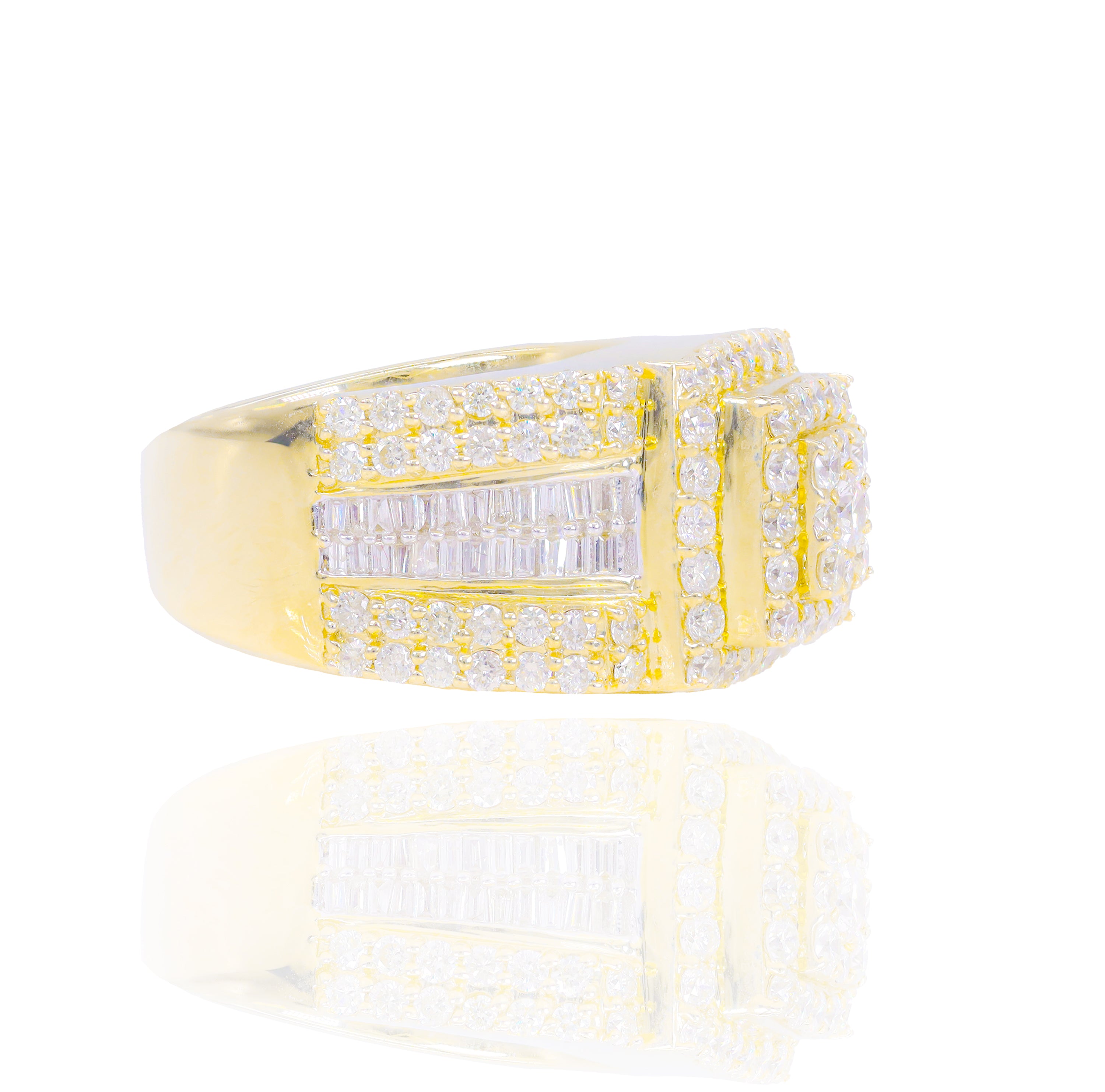 Stacked Center Cluster Championship Diamond Ring