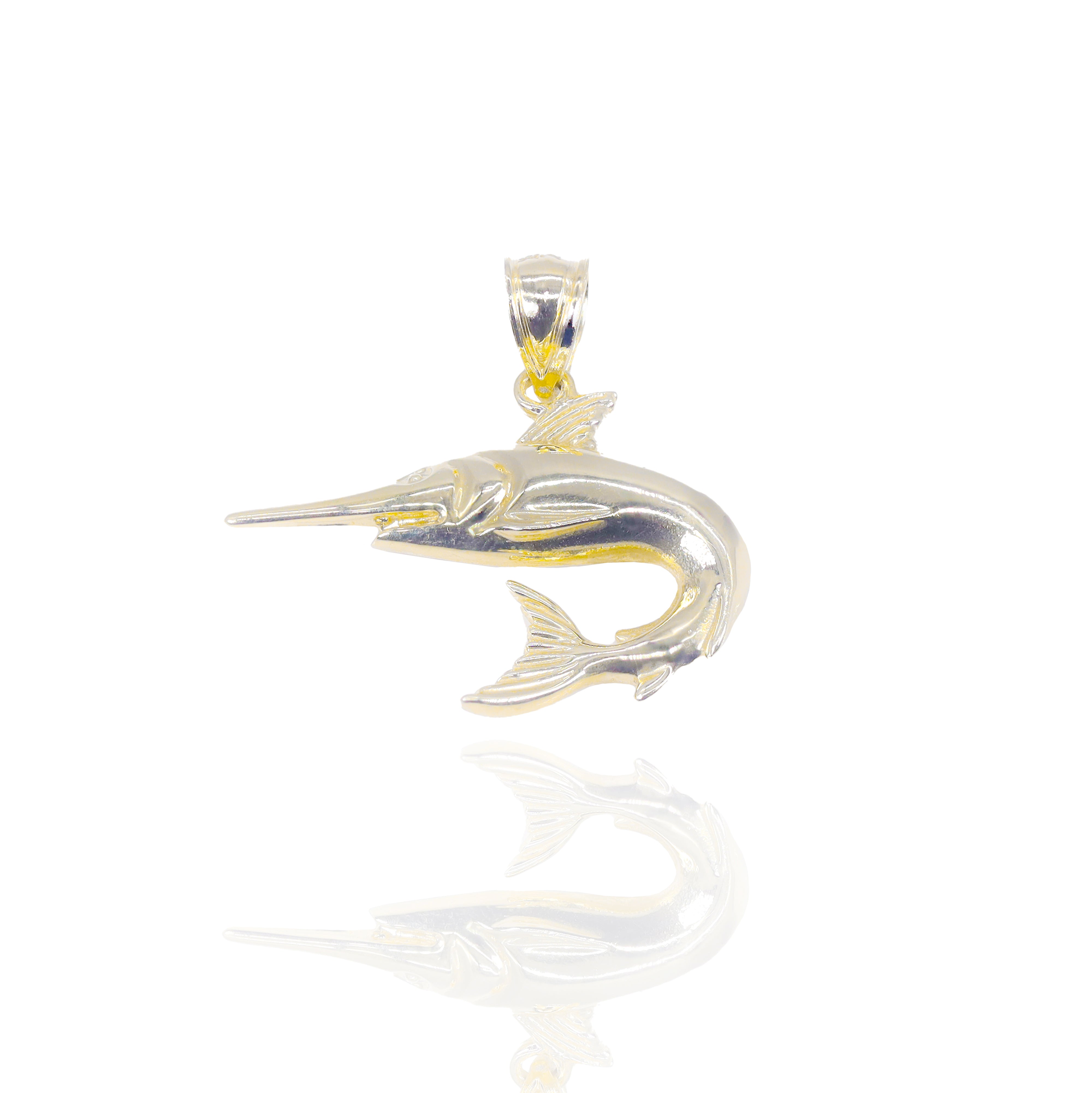 Swordfish Gold Pendant