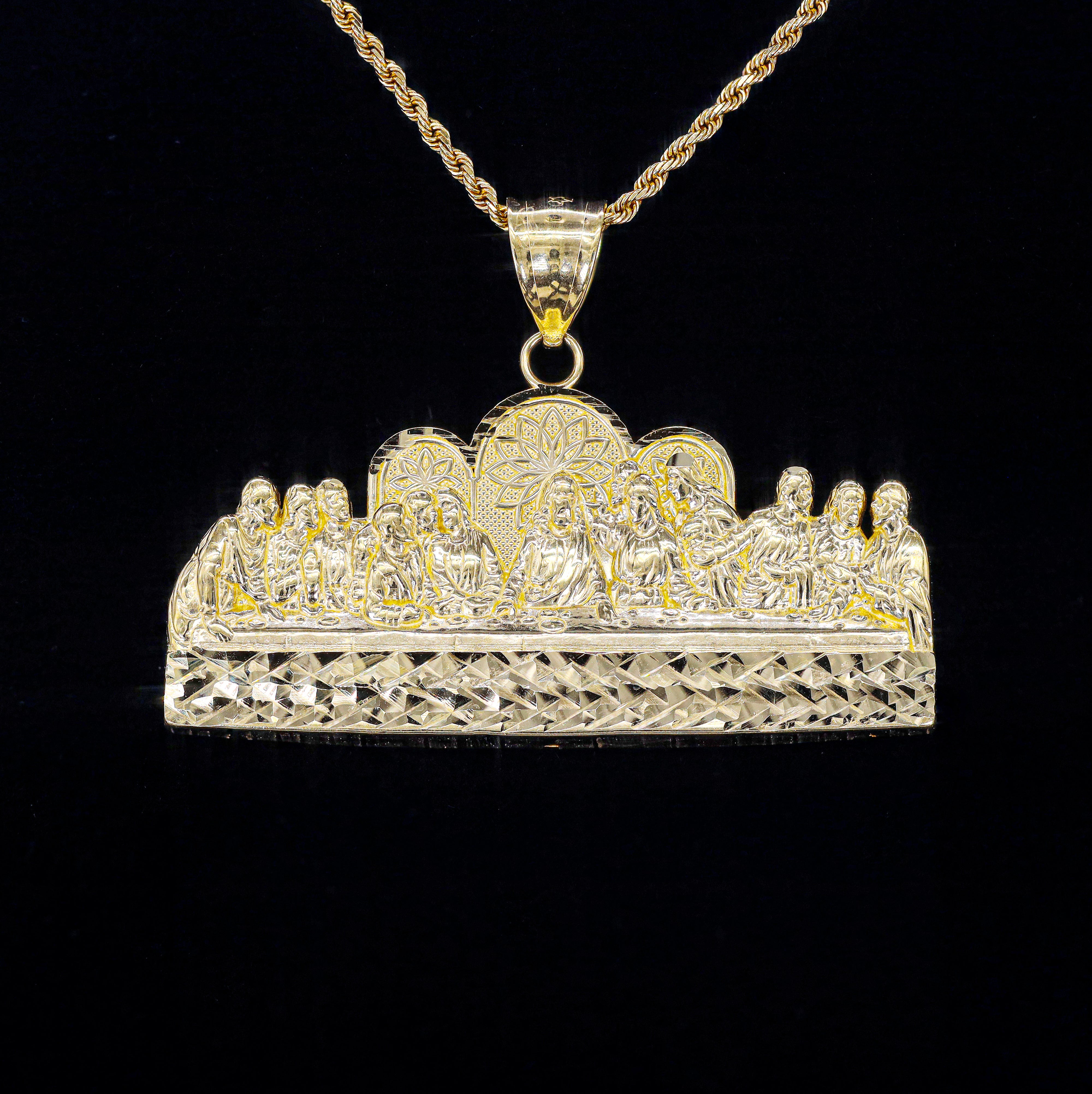 Last Supper Gold Pendant