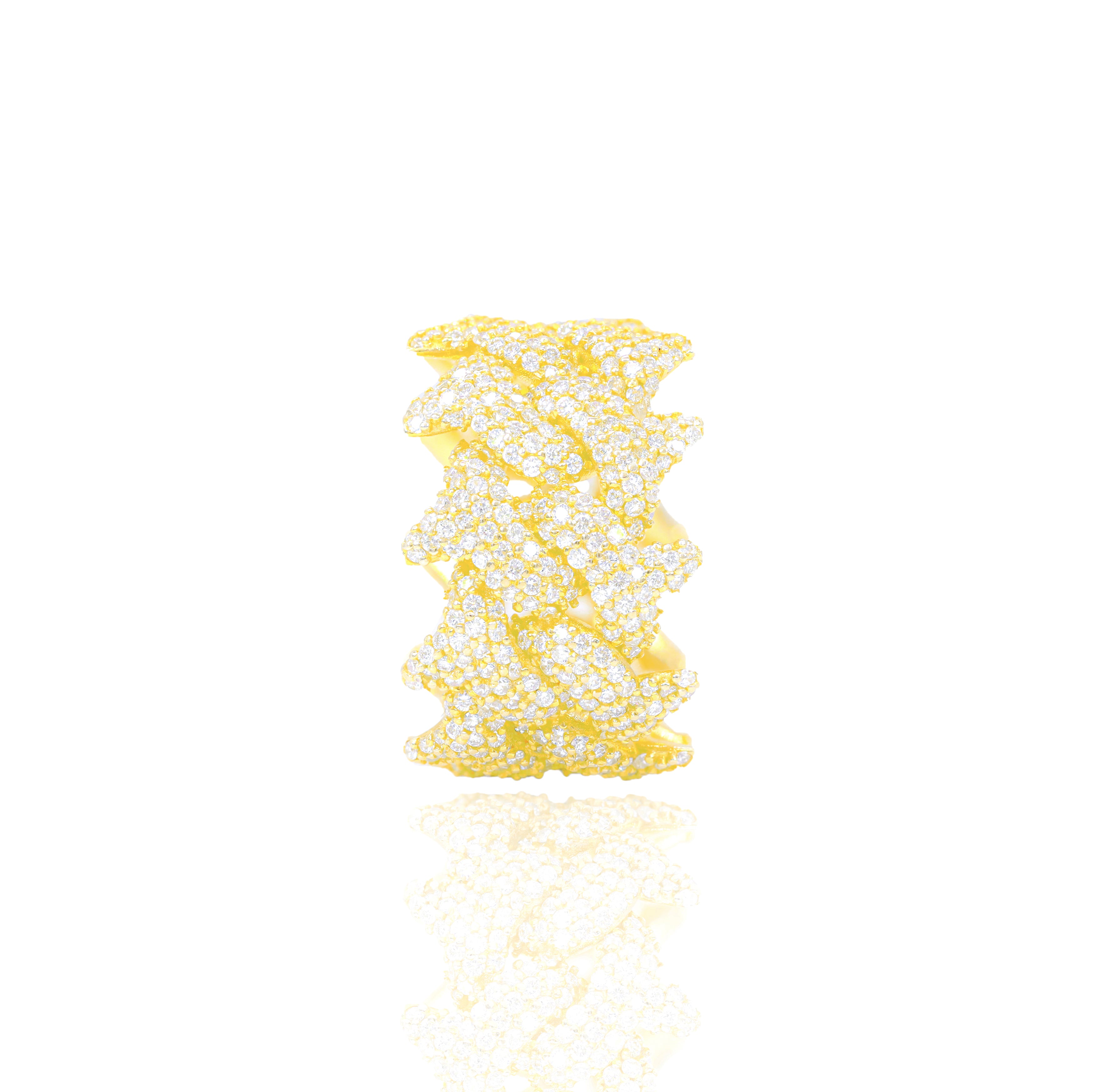 Thorn Cuban Diamond Ring