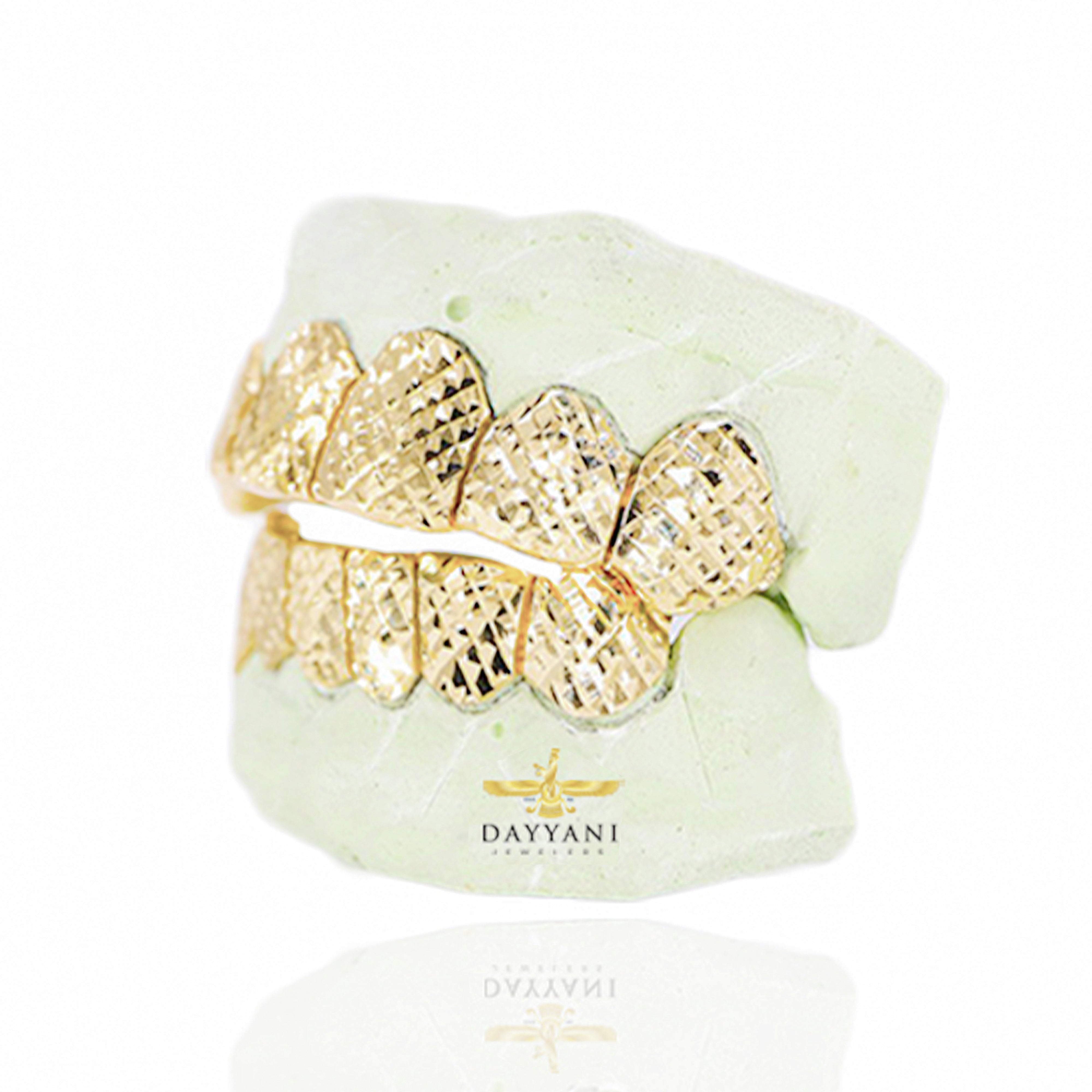 Custom Diamond Cut Gold Grillz