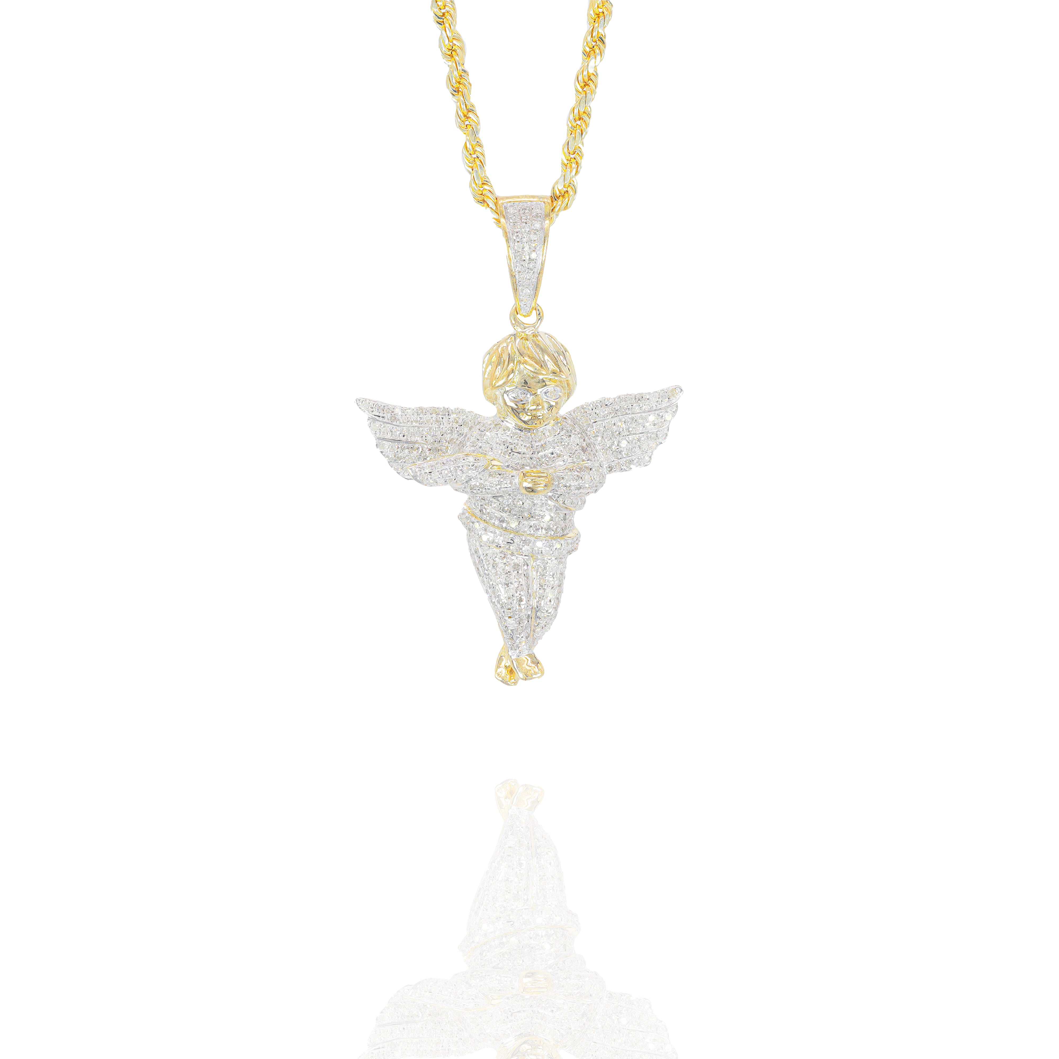 Baby Angel Diamond Pendant (Large-Size)
