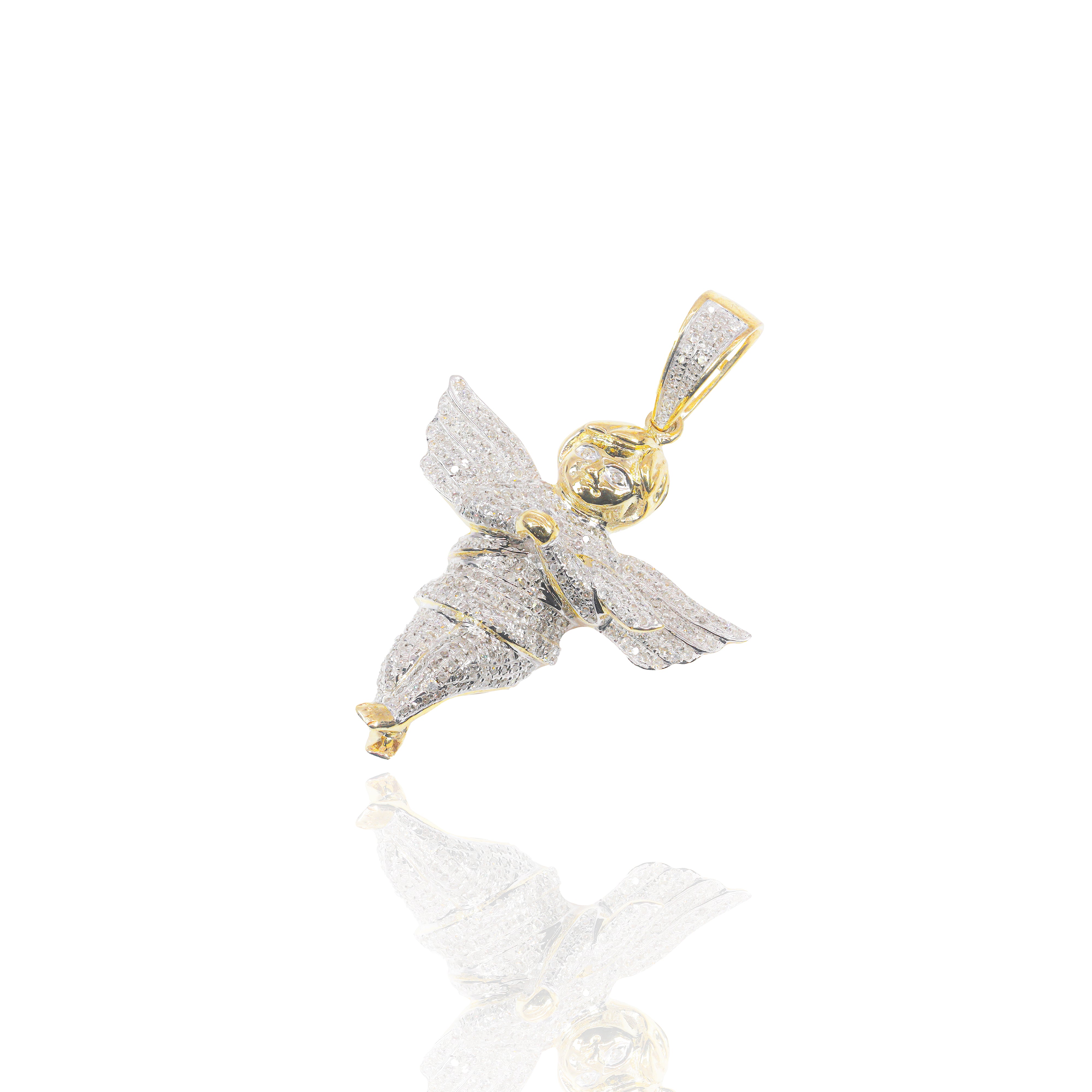 Baby Angel Diamond Pendant (Large-Size)