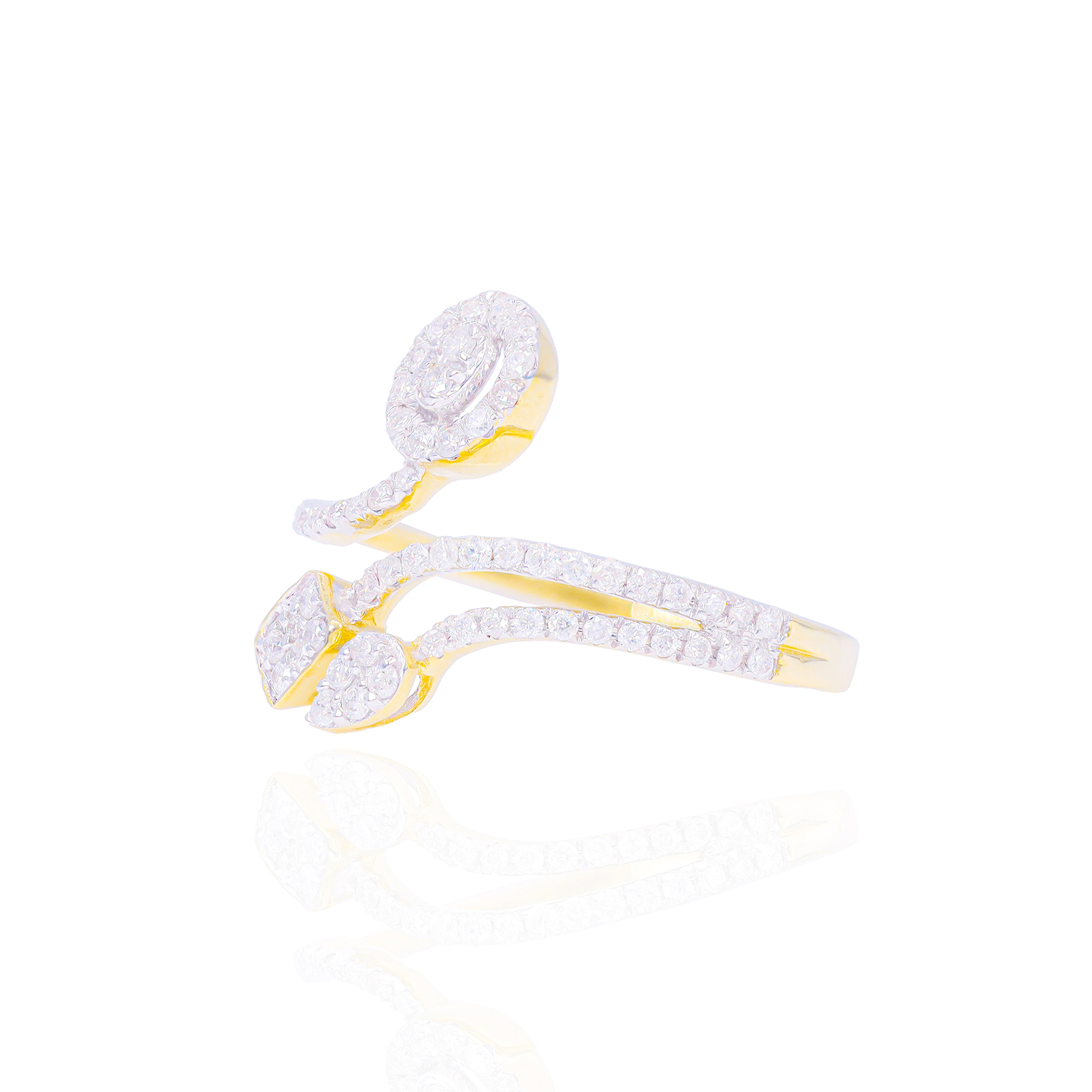 Open Diamond Cocktail Ring
