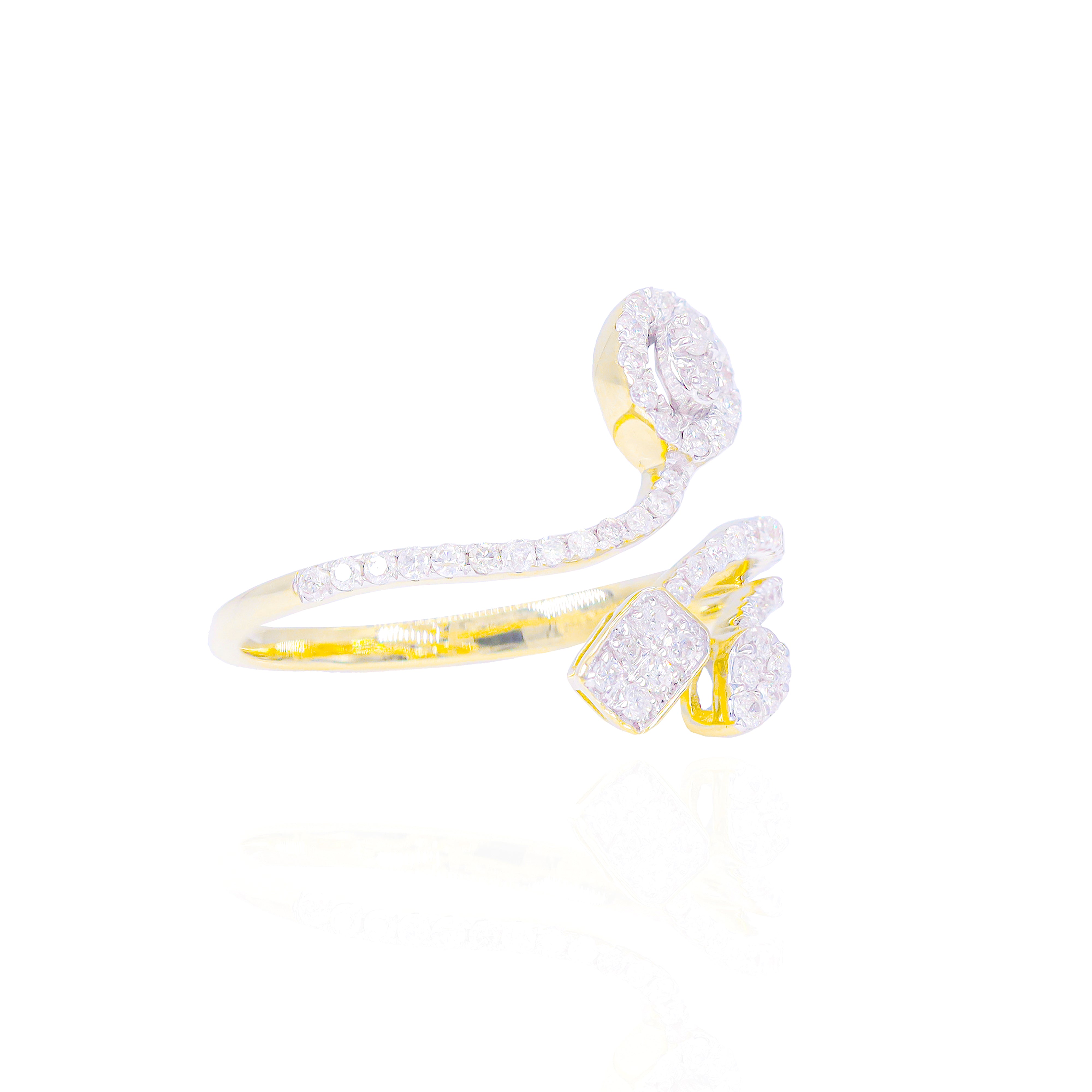Open Diamond Cocktail Ring