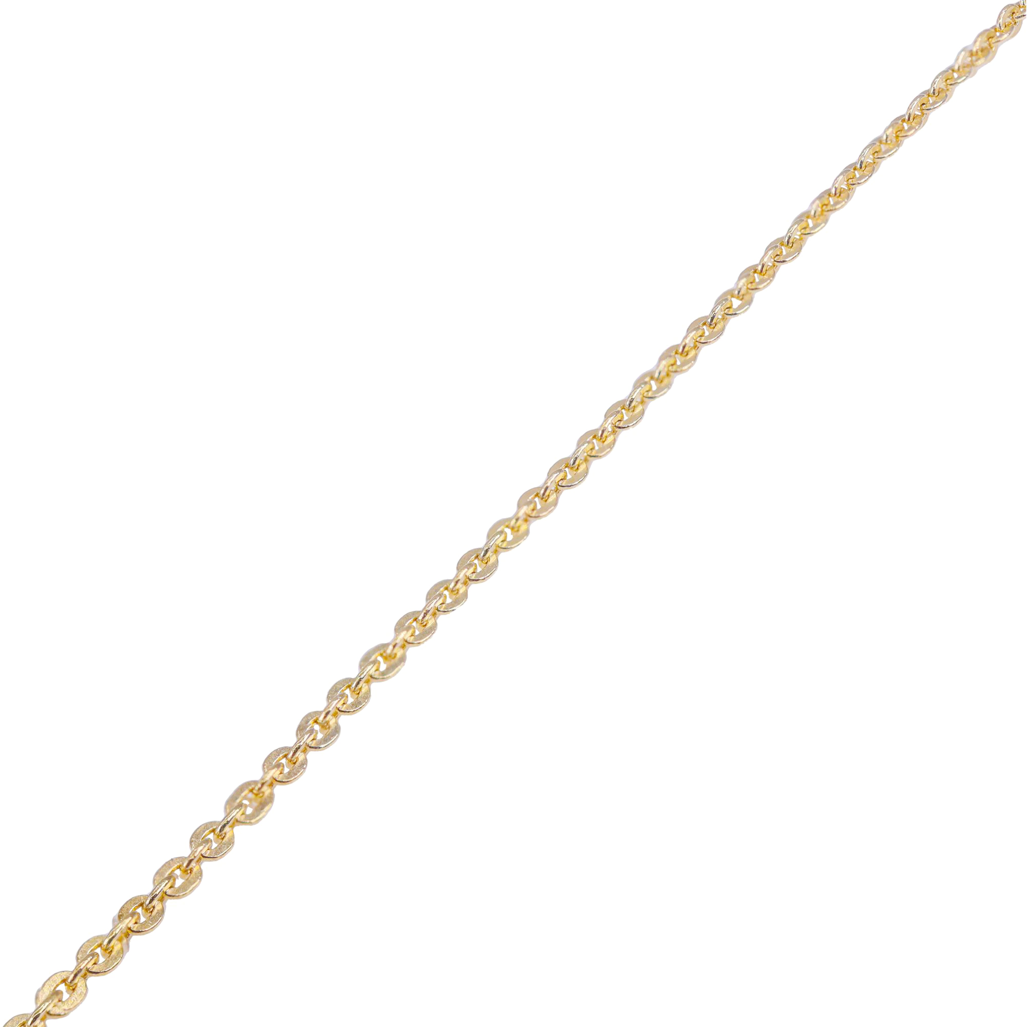 14KT Solid Cable Link Yellow Gold Chain