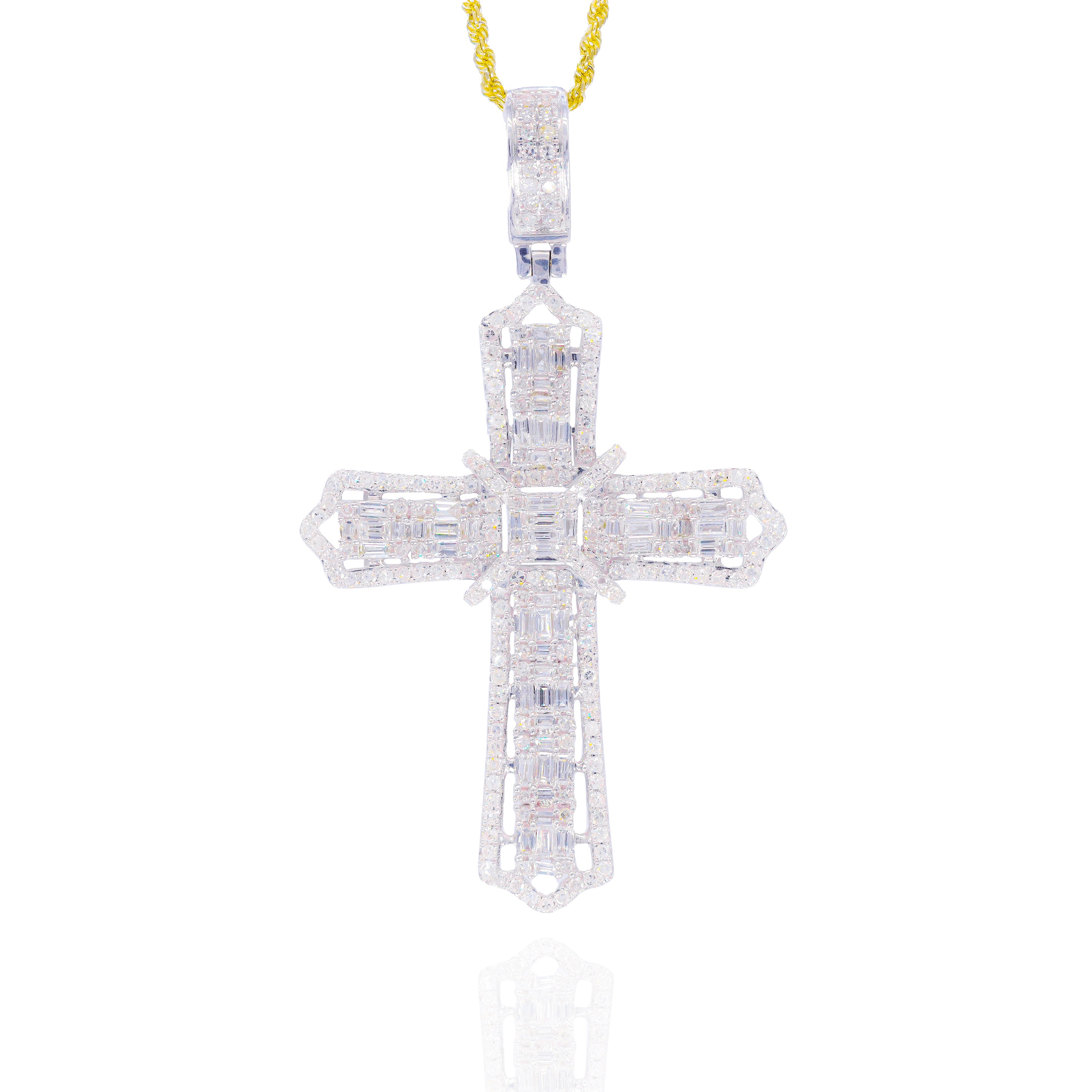 Patonce Cross Diamond Pendant