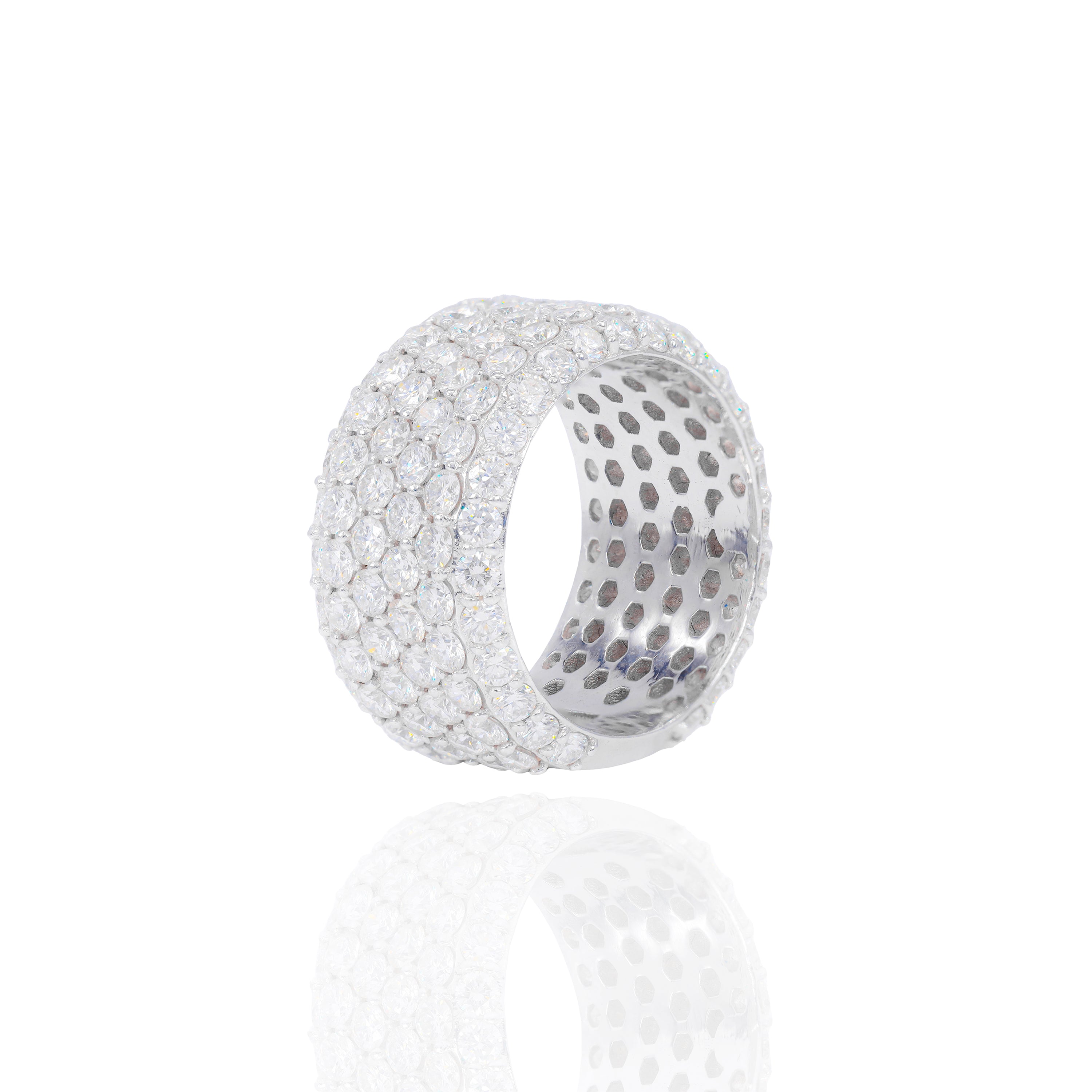 6 Row Diamond Ring