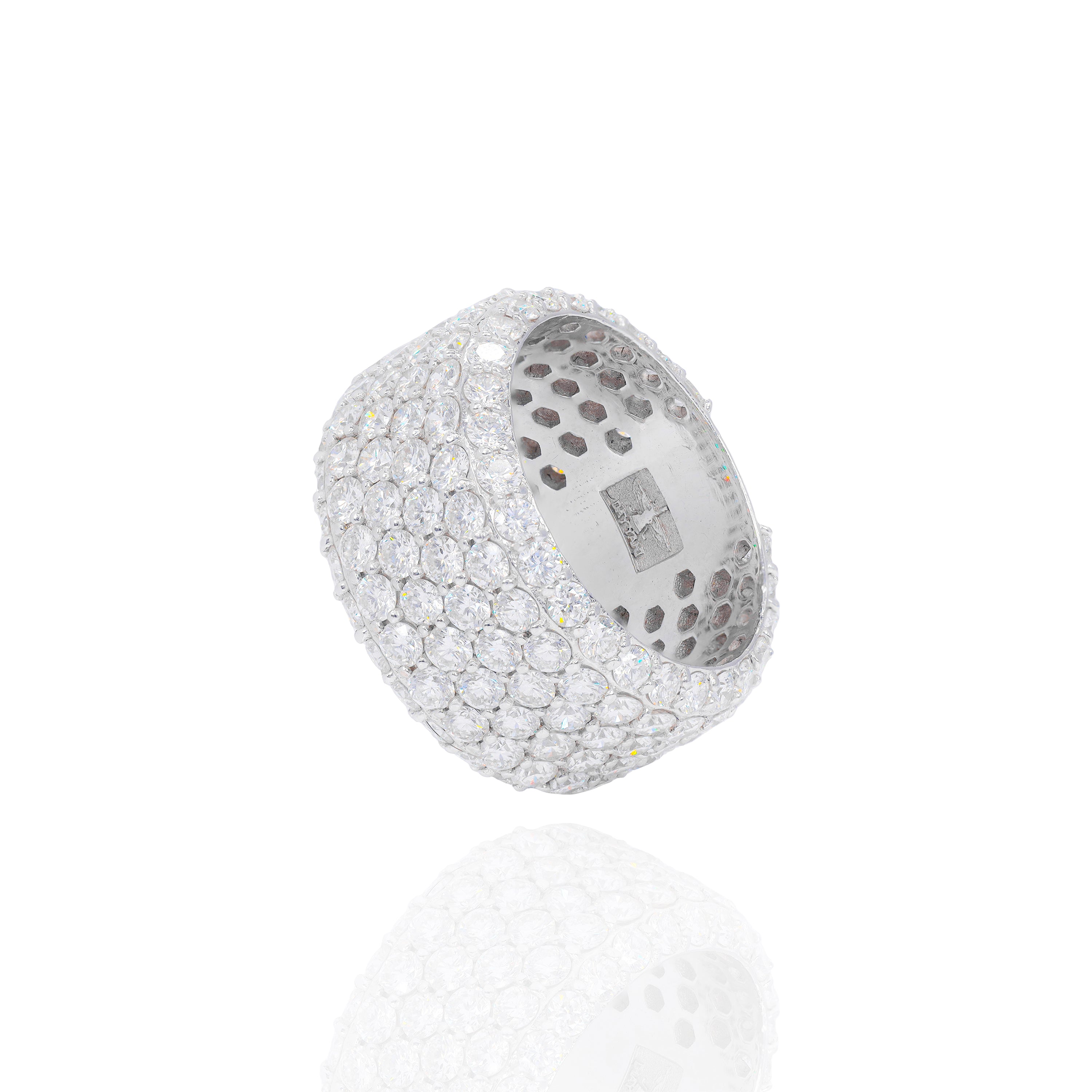 6 Row Diamond Ring