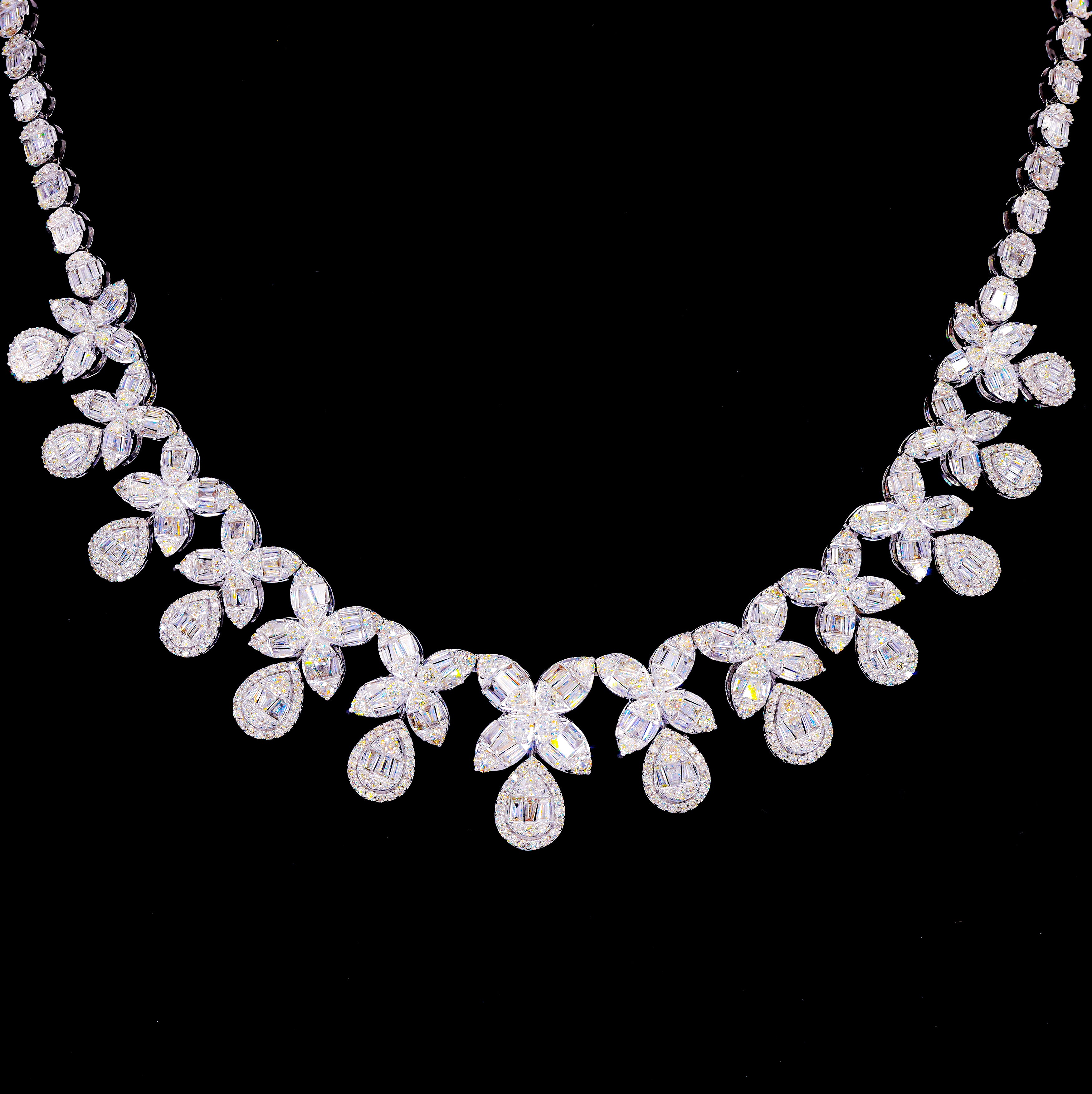 Chandelier Set Diamond Chain Necklace