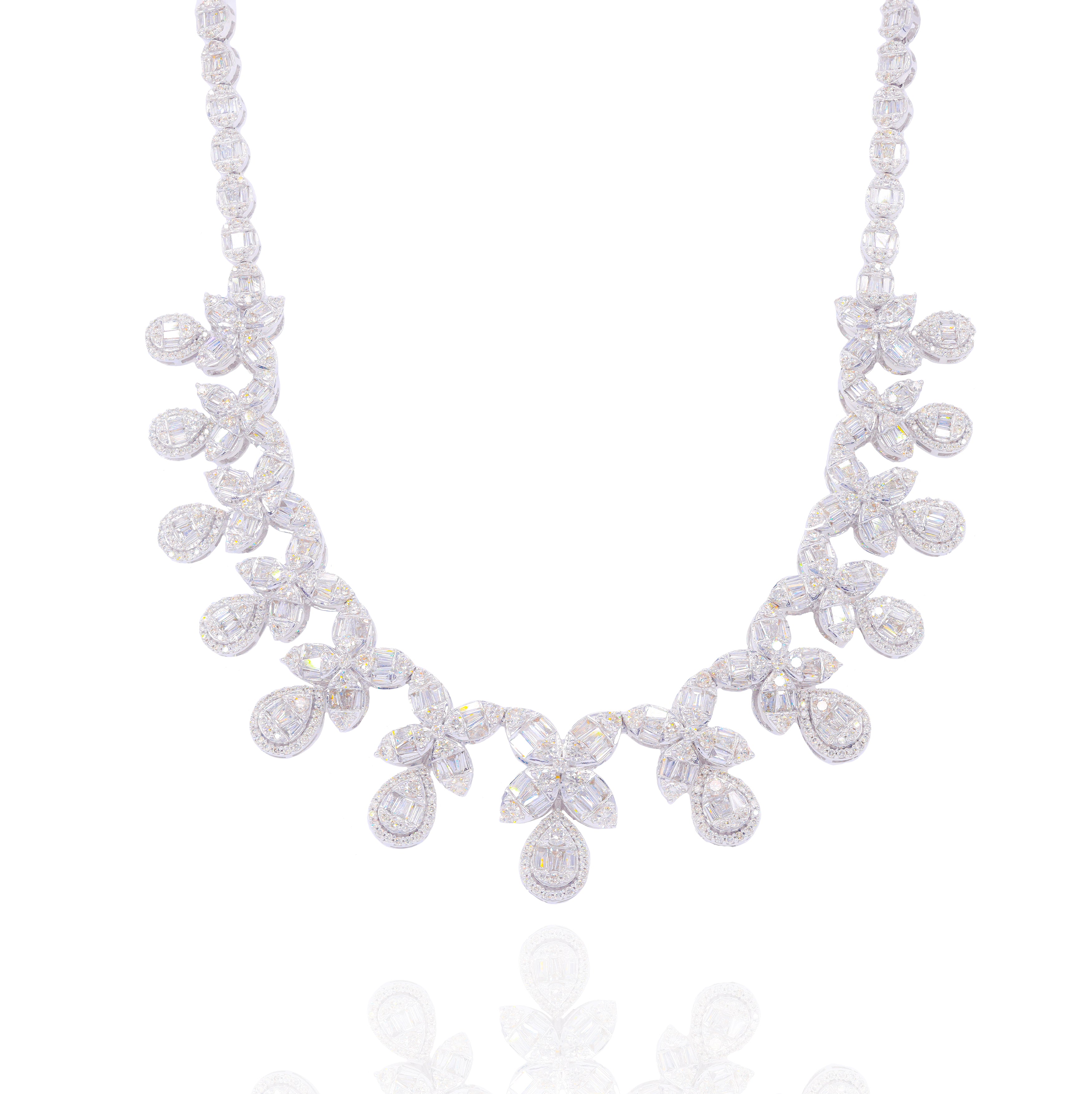 Chandelier Set Diamond Chain Necklace