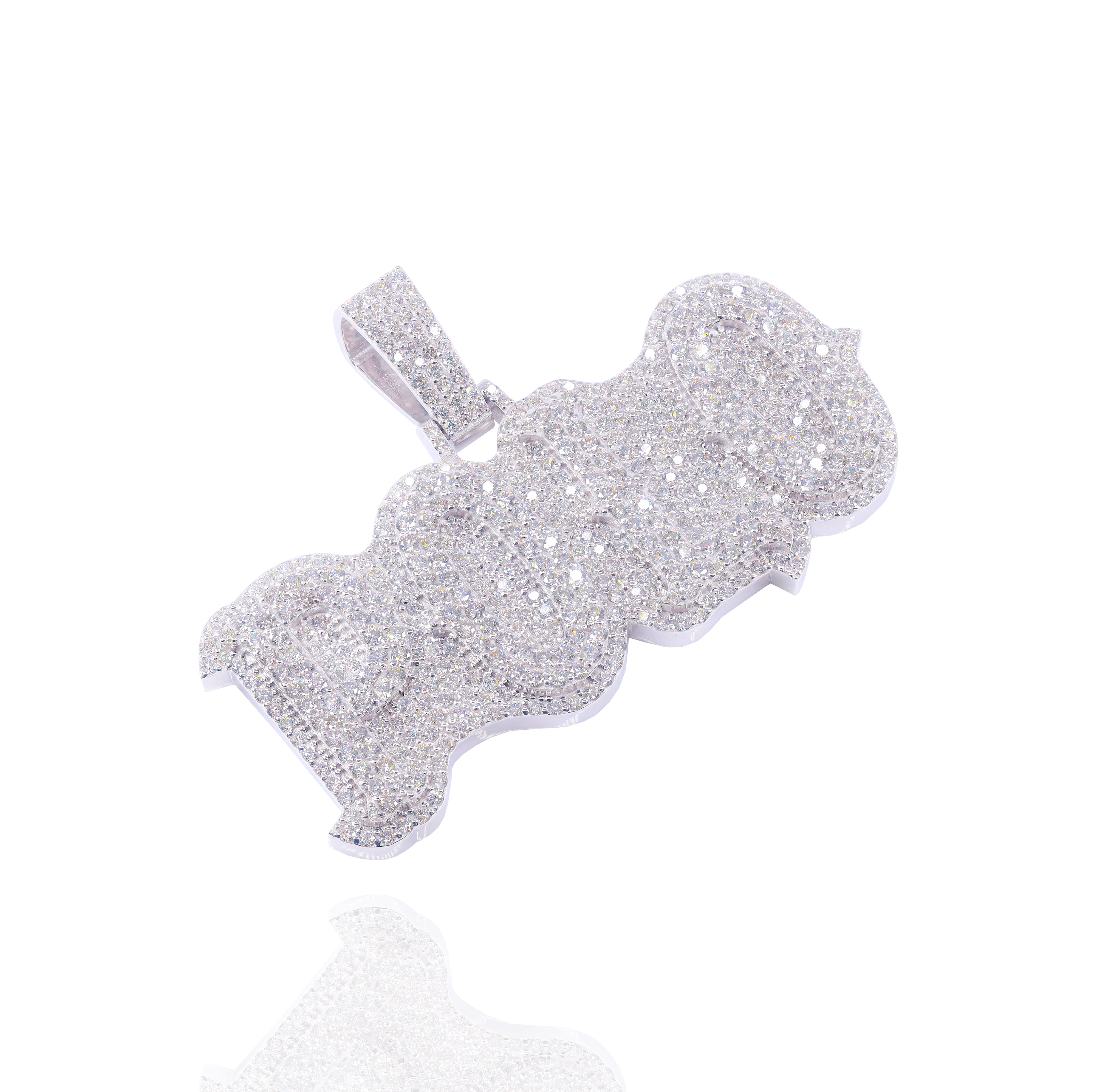 Custom Design Deposit - Double Layer Name Diamond Pendant