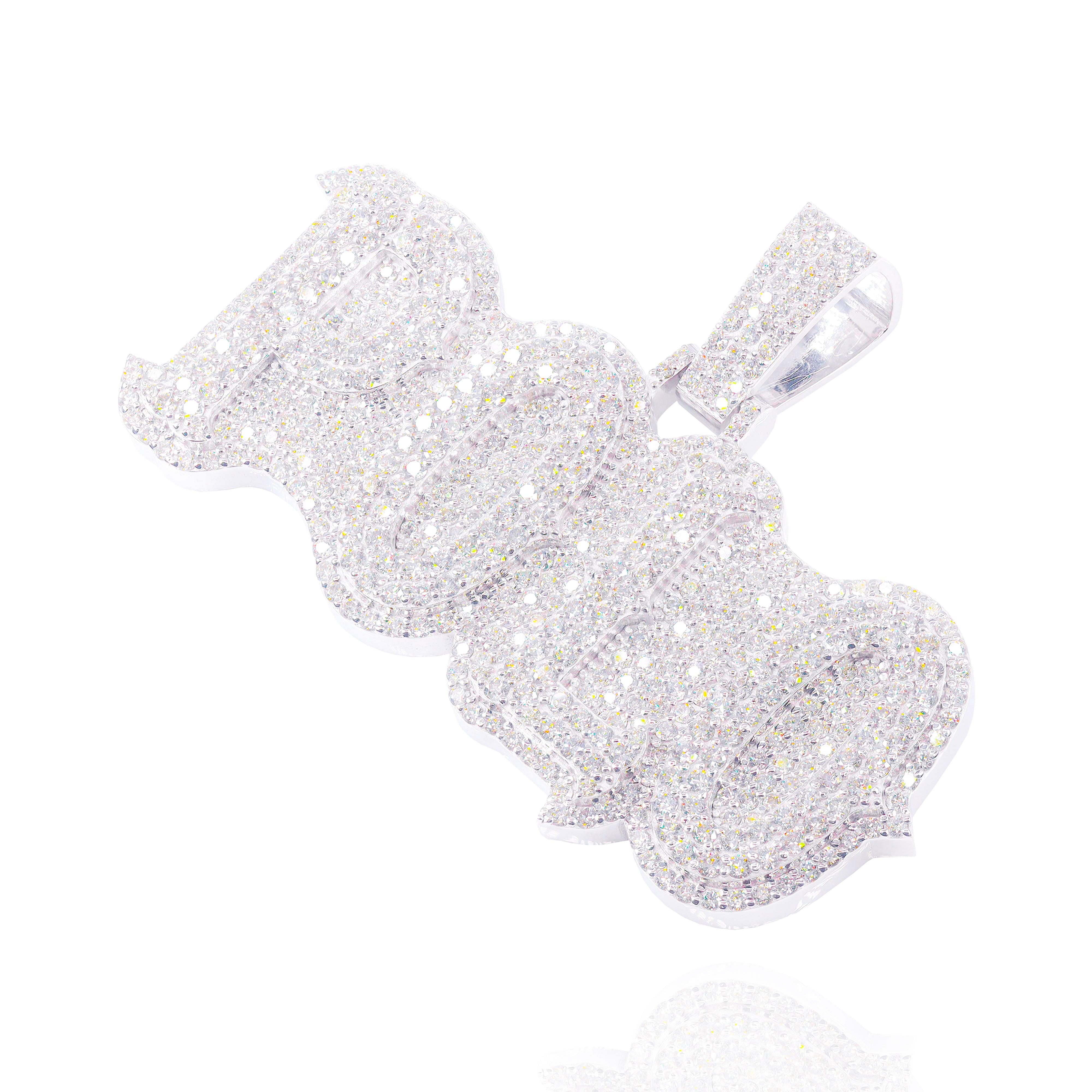 Custom Design Deposit - Double Layer Name Diamond Pendant