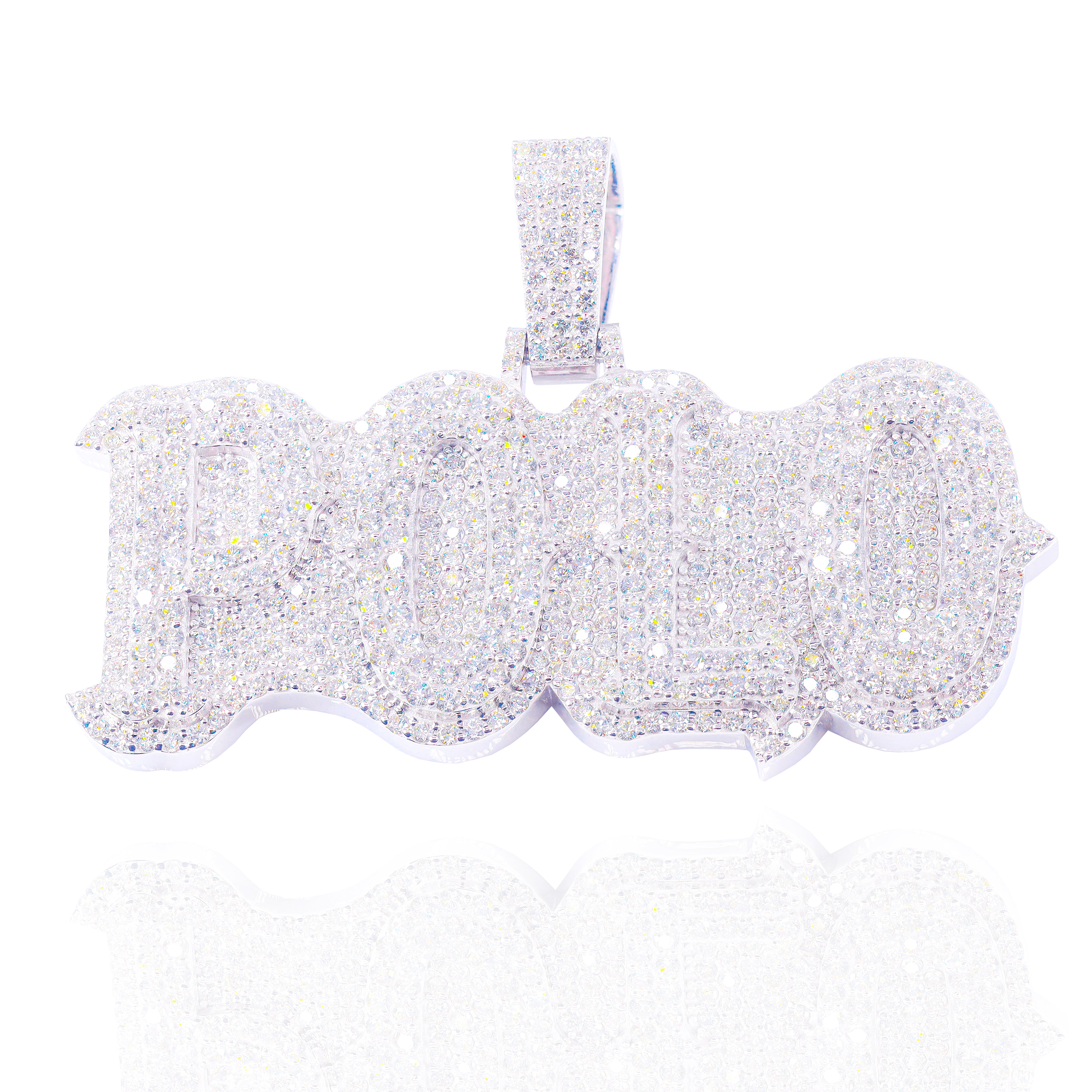 Custom Design Deposit - Double Layer Name Diamond Pendant