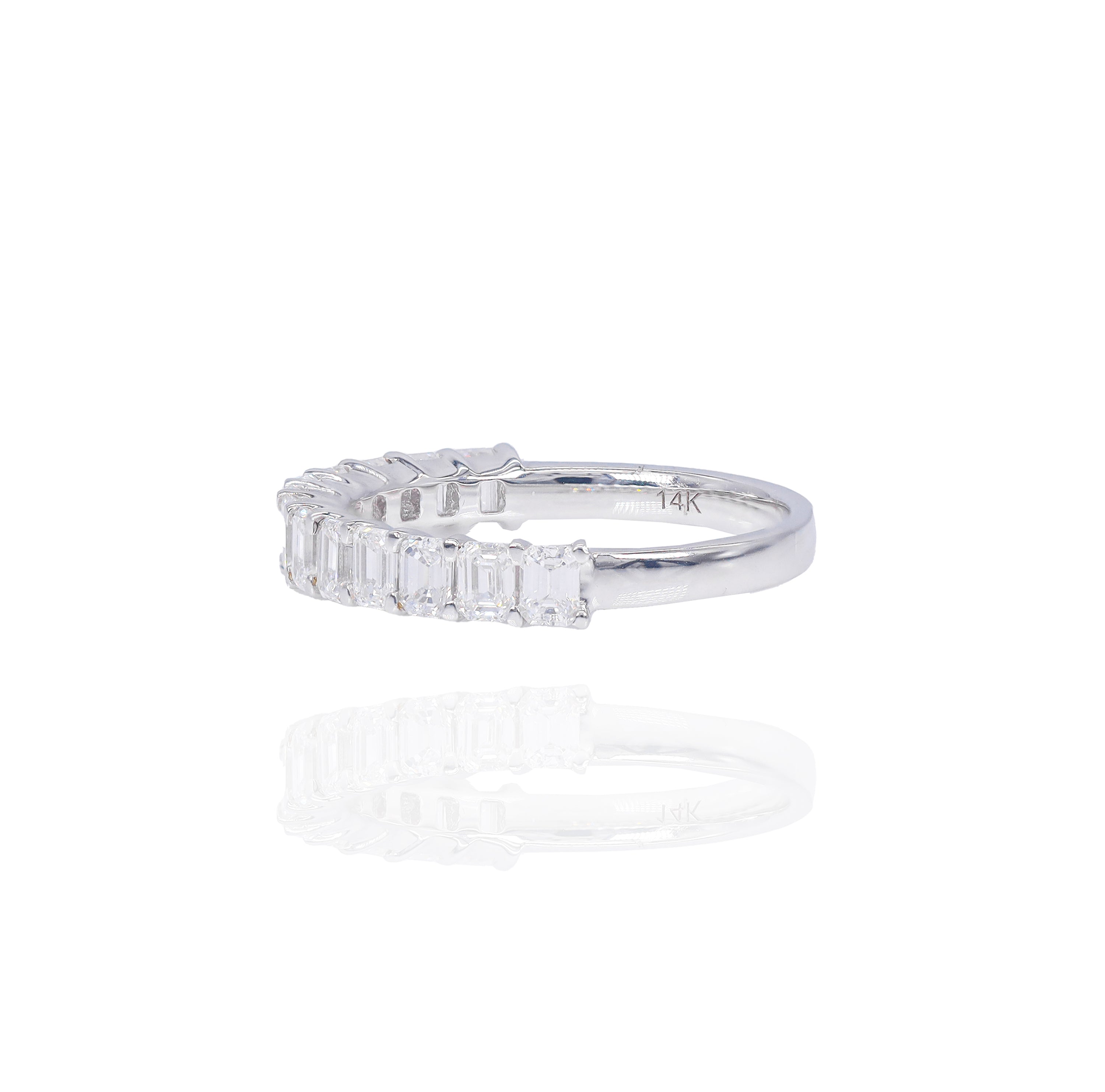 Emerald Cut Diamond Ring Band