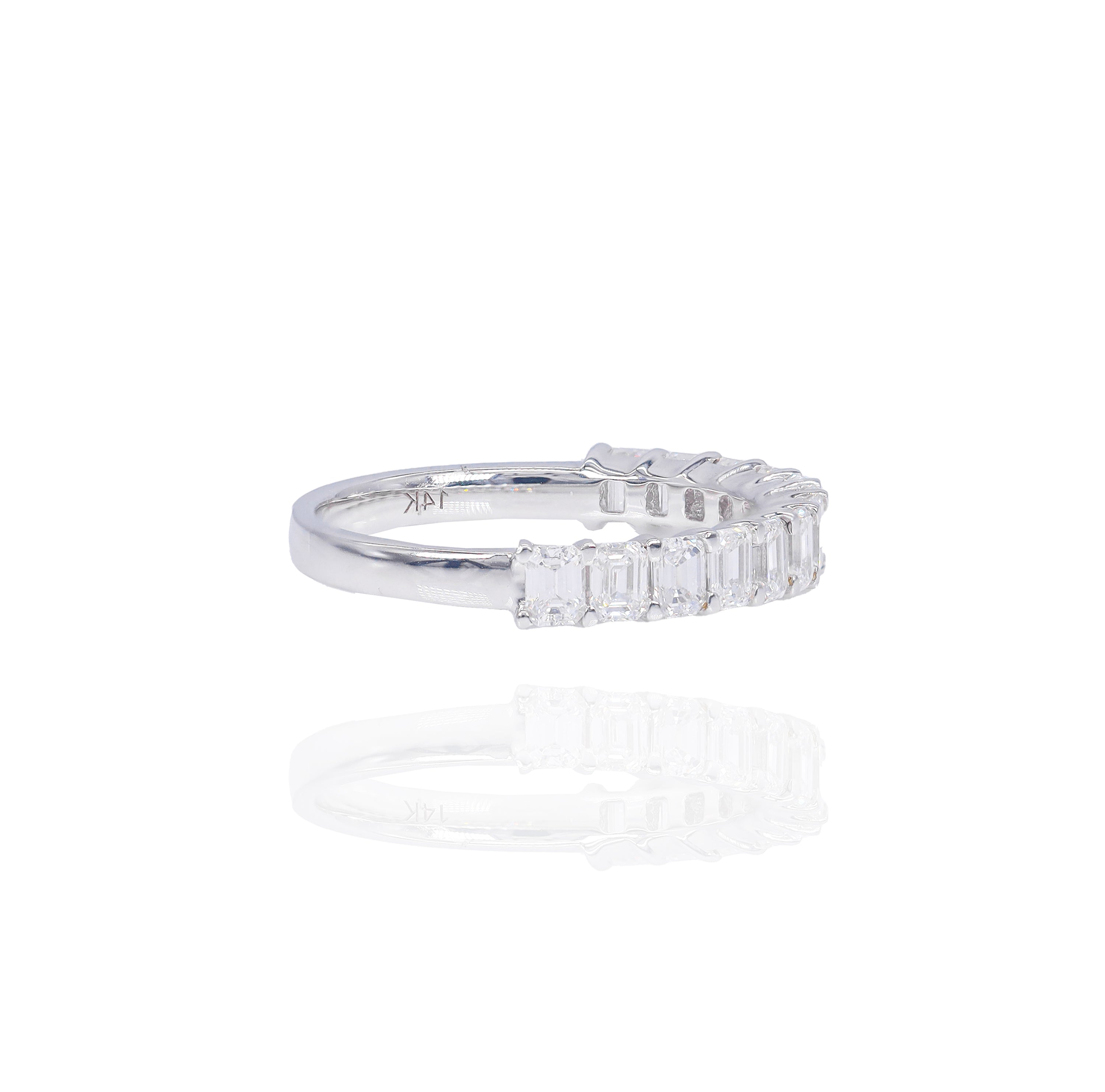 Emerald Cut Diamond Ring Band