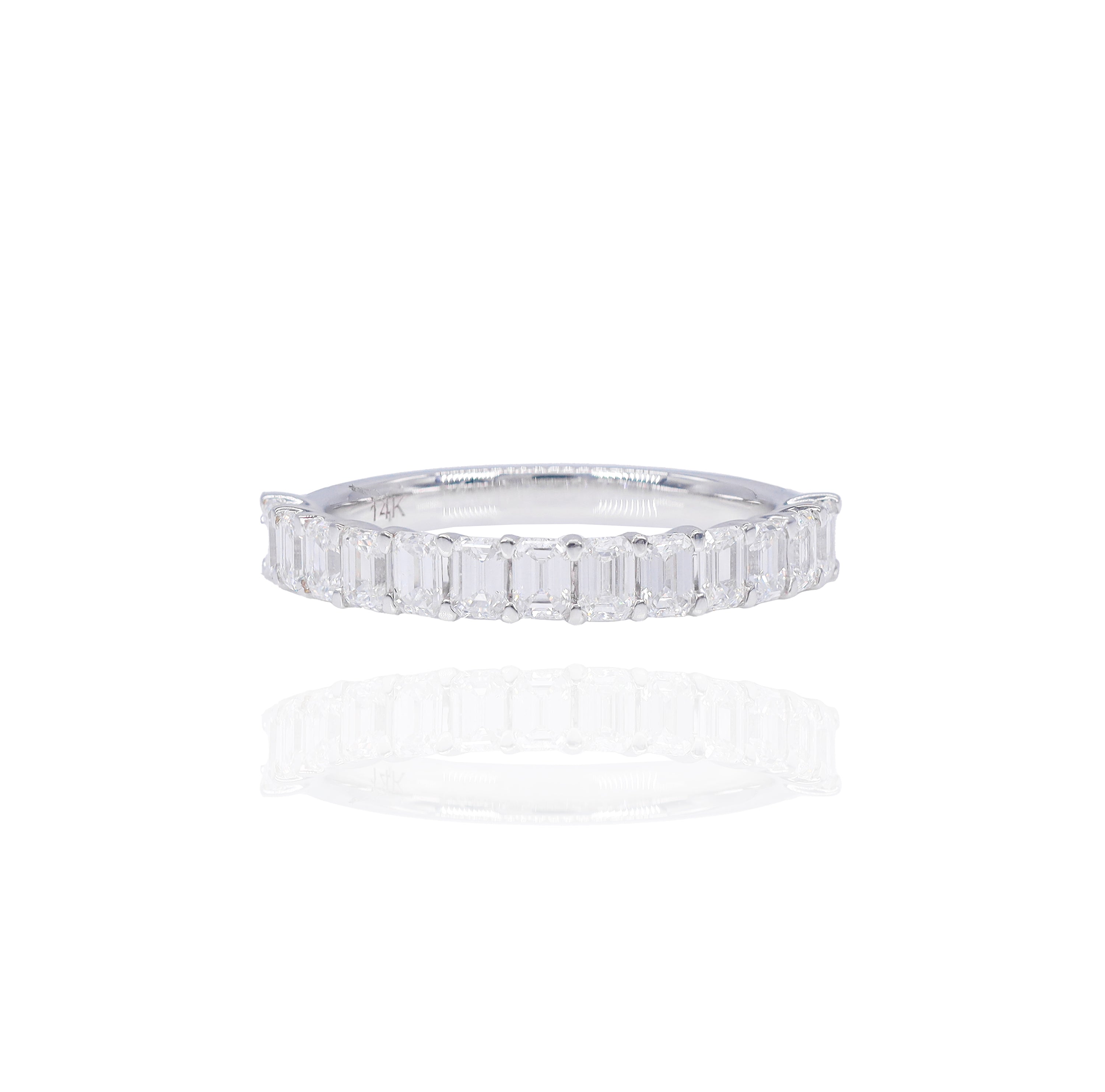 Emerald Cut Diamond Ring Band