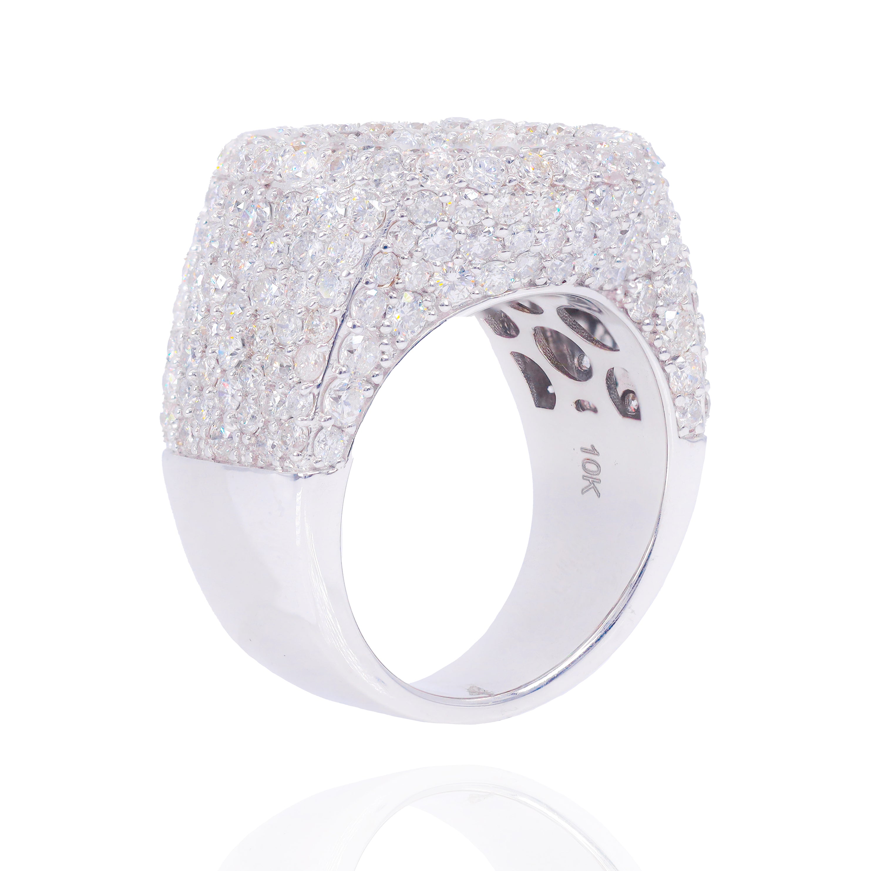 Beveled Diamond Men's Ring