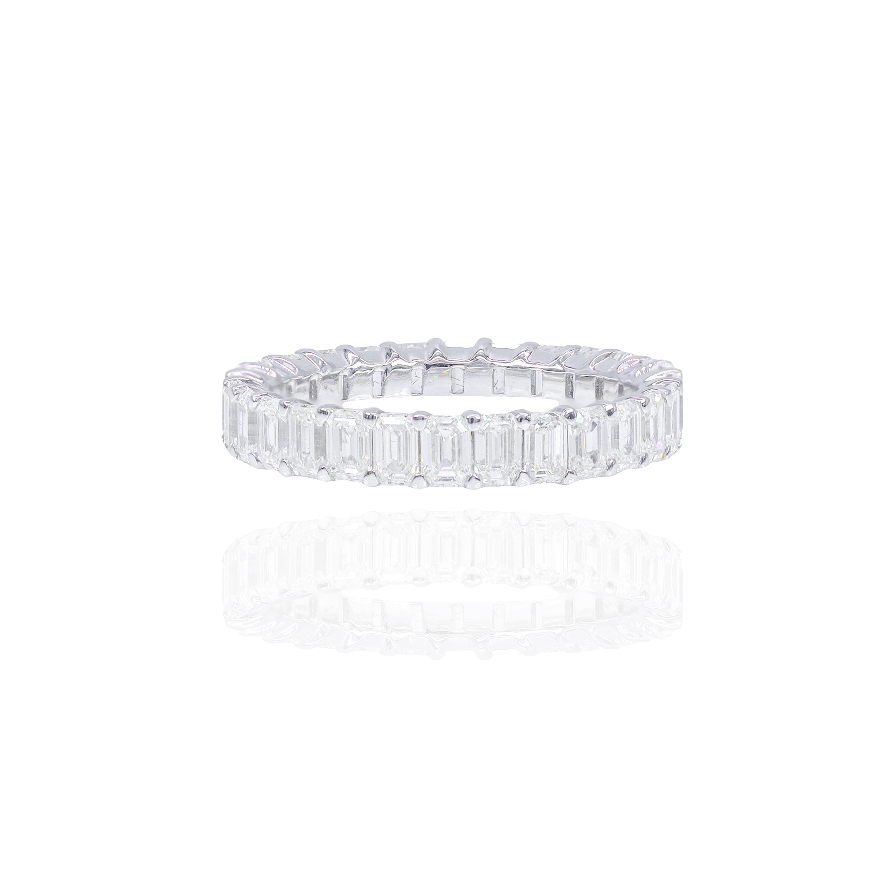 Emerald Cut Diamond Eternity Band